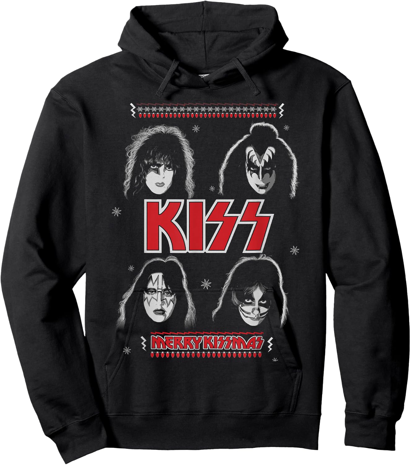 KISS - Merry KISSmas Hoodie - Hoodie | Black