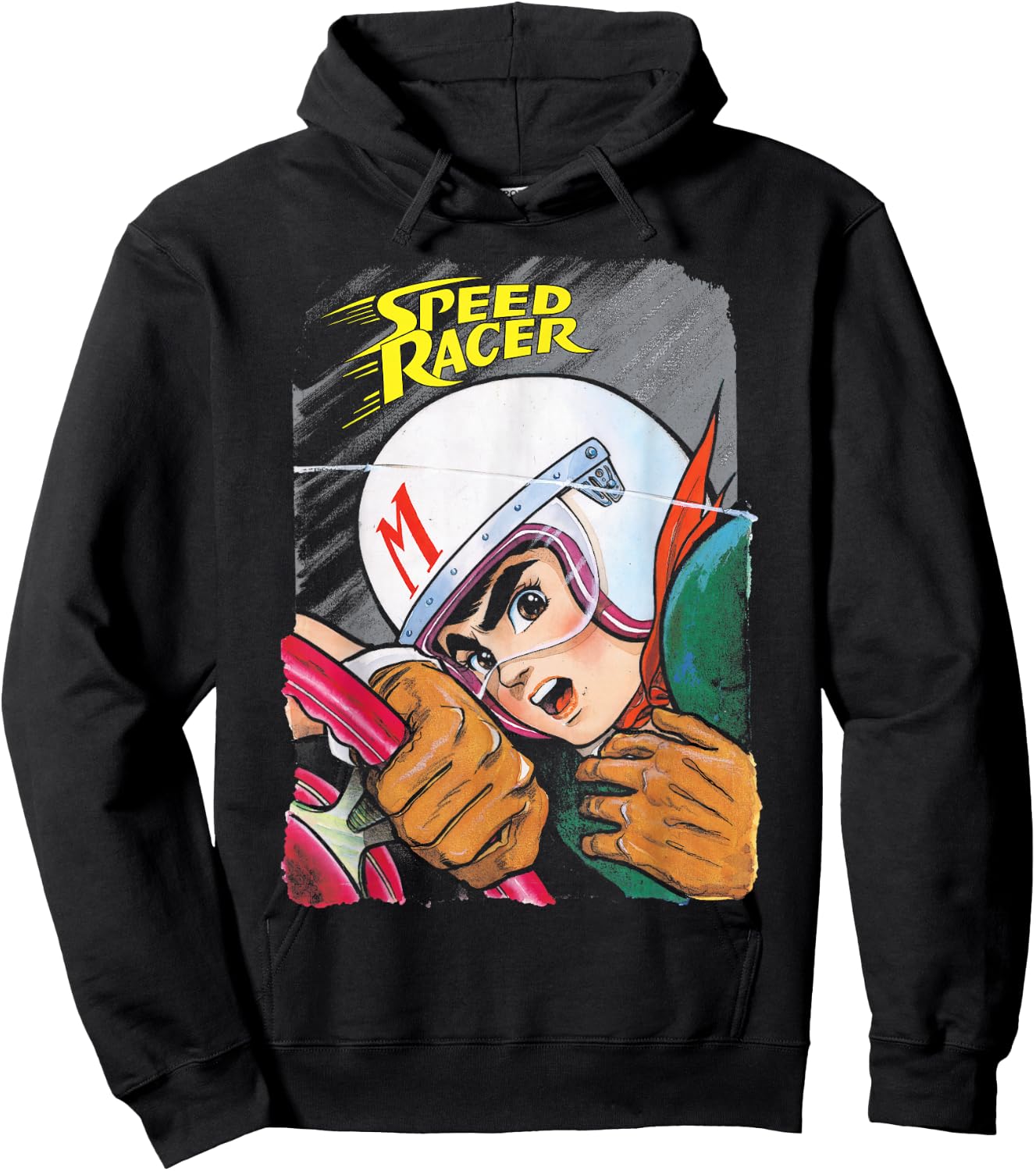 Manga Speed Racer Logo Close Hoodie - Hoodie | Black