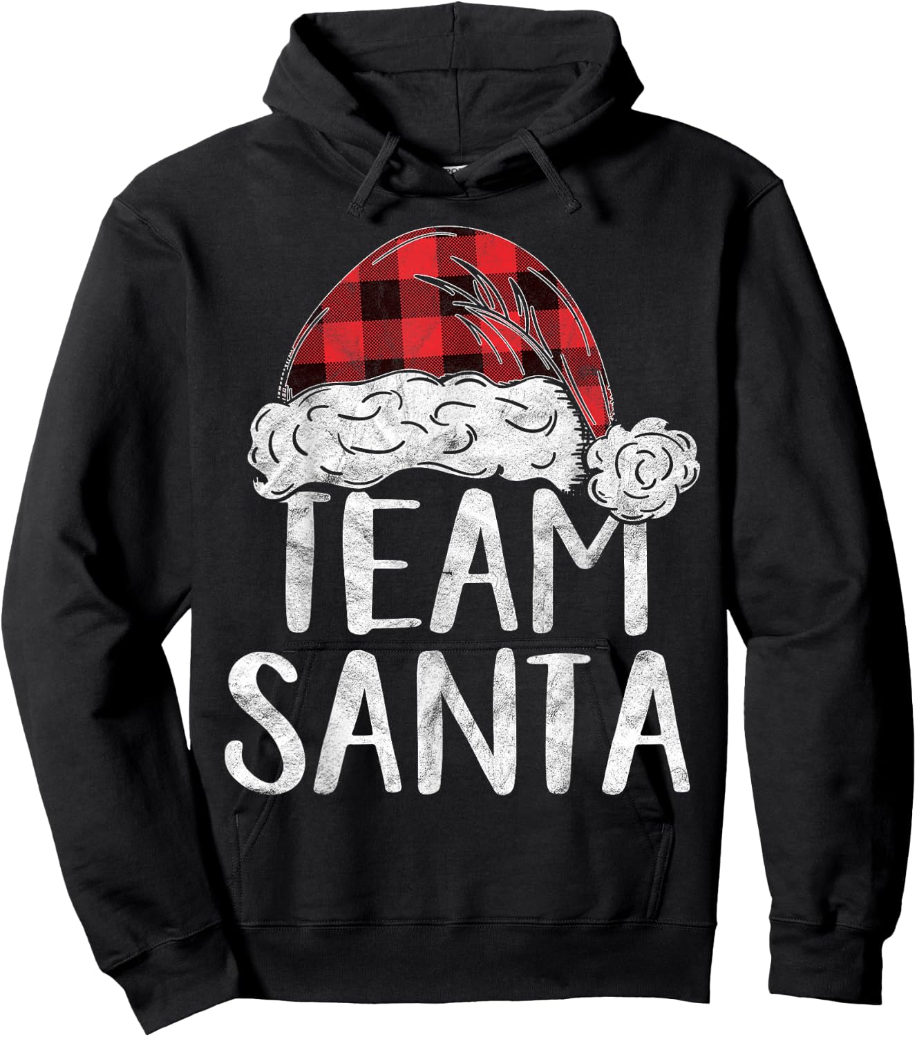 Team Santa Christmas Costume Gift Matching Family Claus Xmas Hoodie - Hoodie | Black