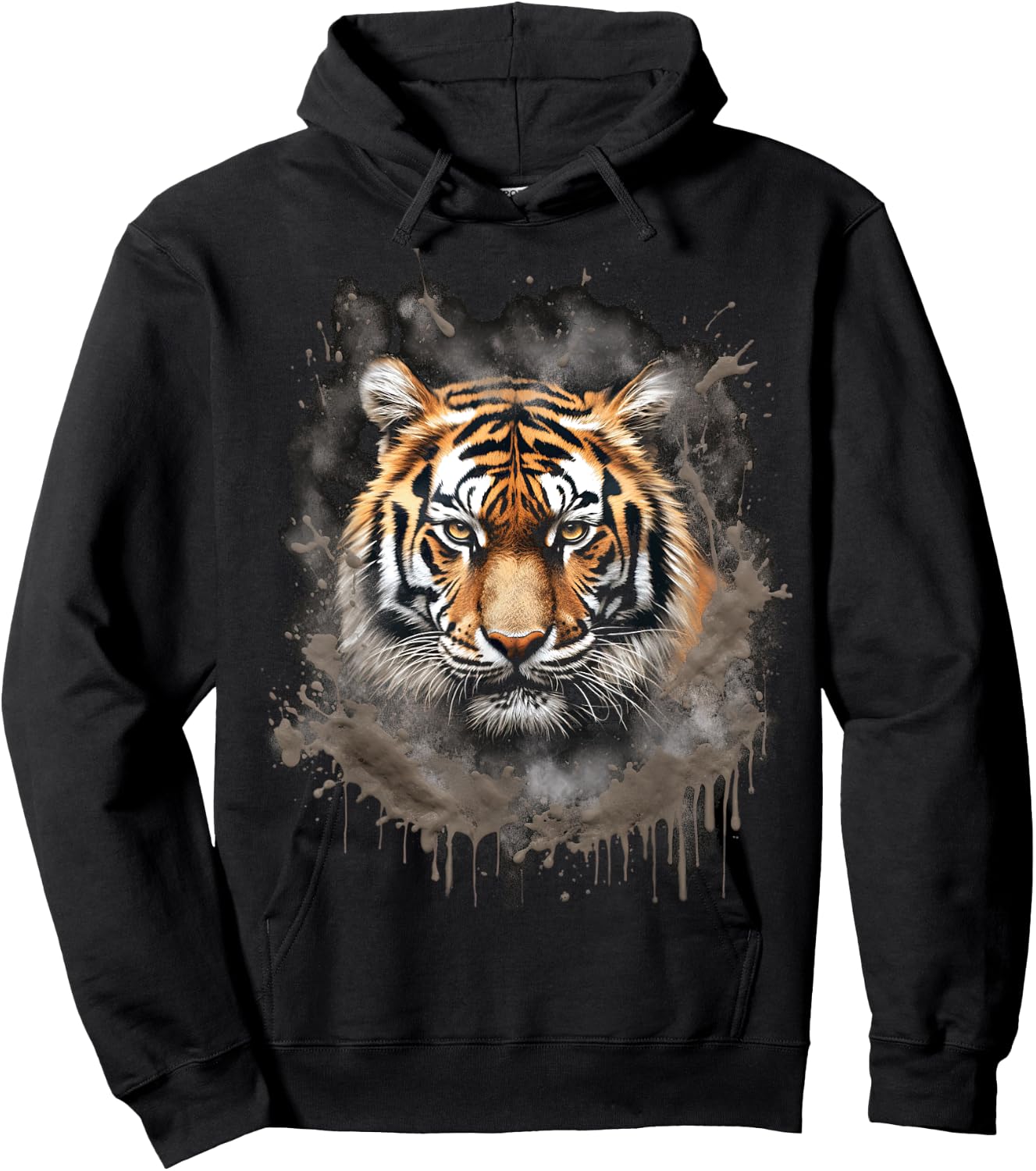 White Tiger Iconic Bengal Sumatran Tigers Wildlife Hoodie - Hoodie | Black