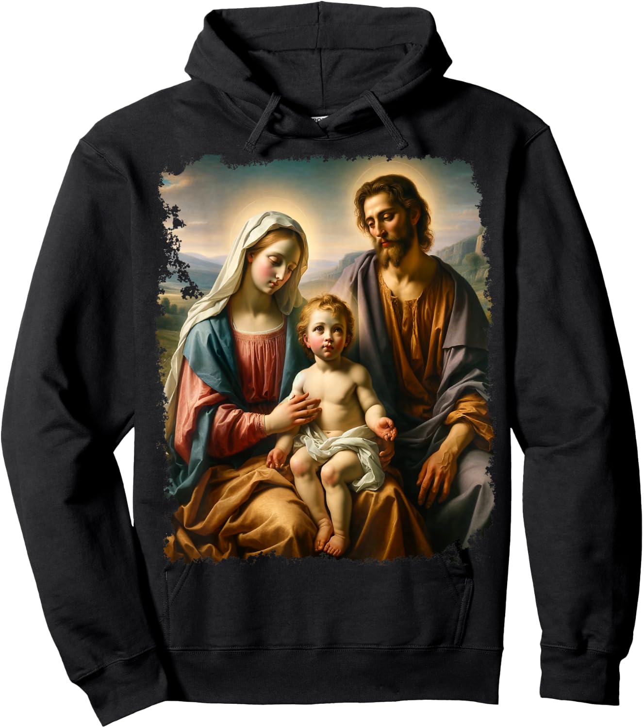 I Love Jesus Christ Mary Joseph Hoodie - Hoodie | Black
