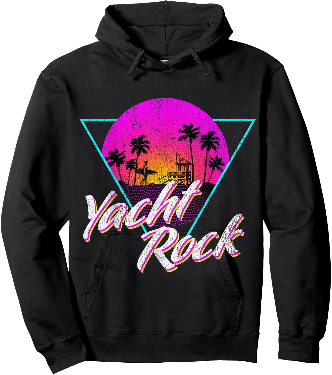 Yacht Rock Party Boat Drinking Beach Women Girls Kids Hoodie - Hoodie | Black