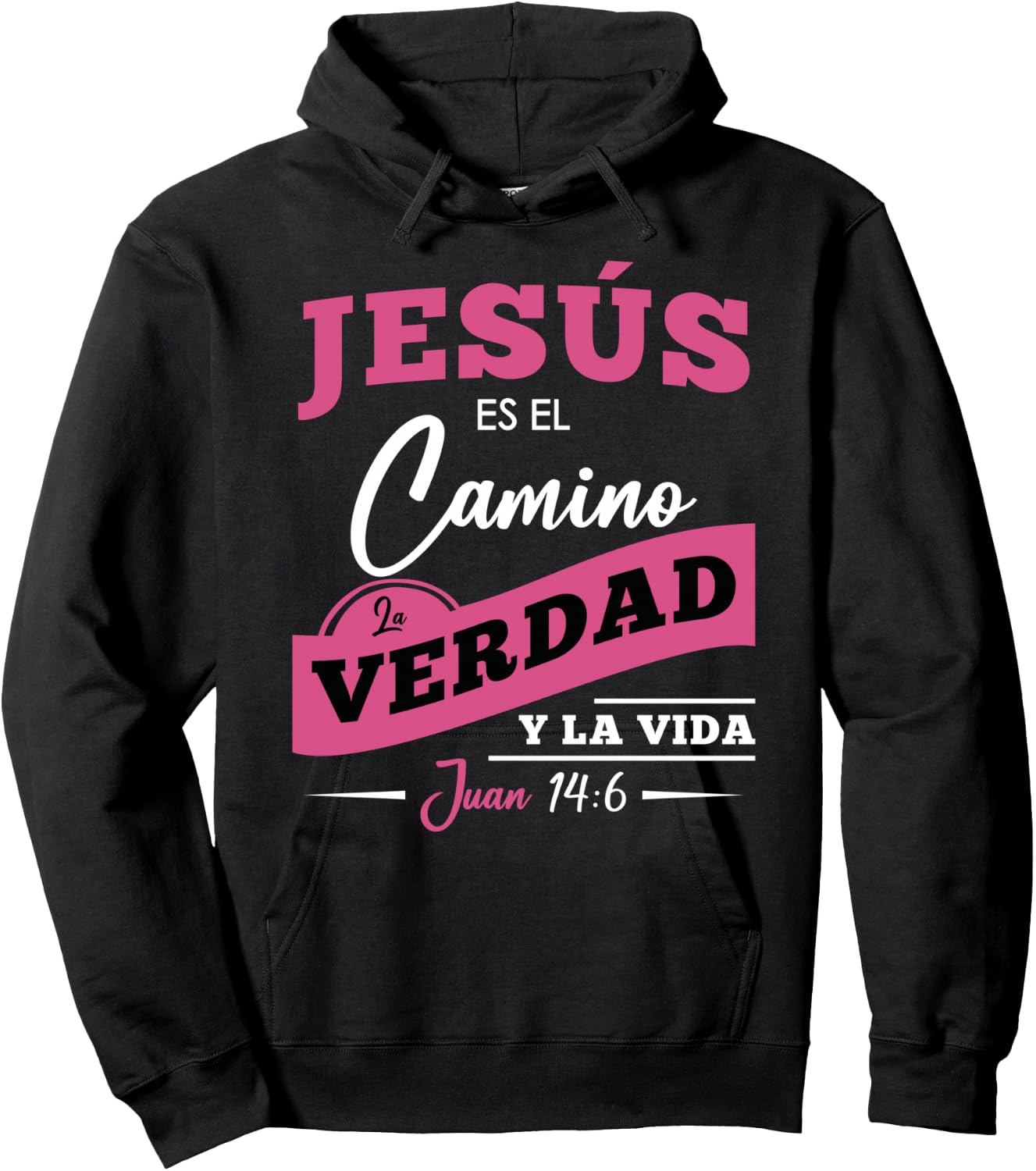 Jesús es el camino, la verdad y la vida. Hoodie - Hoodie | Black