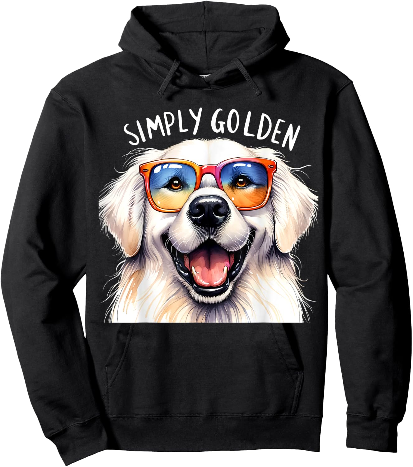 Simply Golden Retriever Mom Women Men Funny Dog Puppy Love Hoodie - Hoodie | Black
