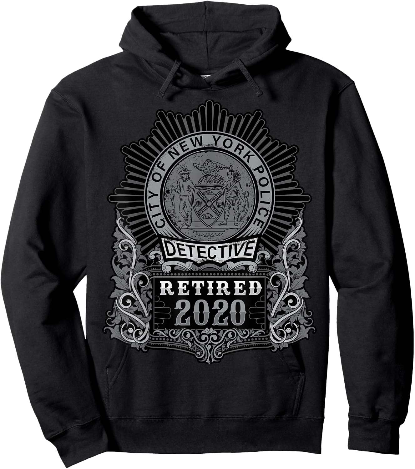 Retired NYPD Detective in 2020 Hoodie - Hoodie | Black