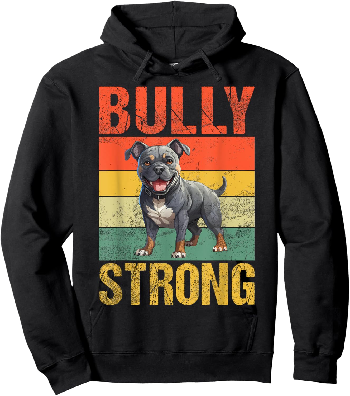 Bully Strong American Bully Hoodie - Hoodie | Black