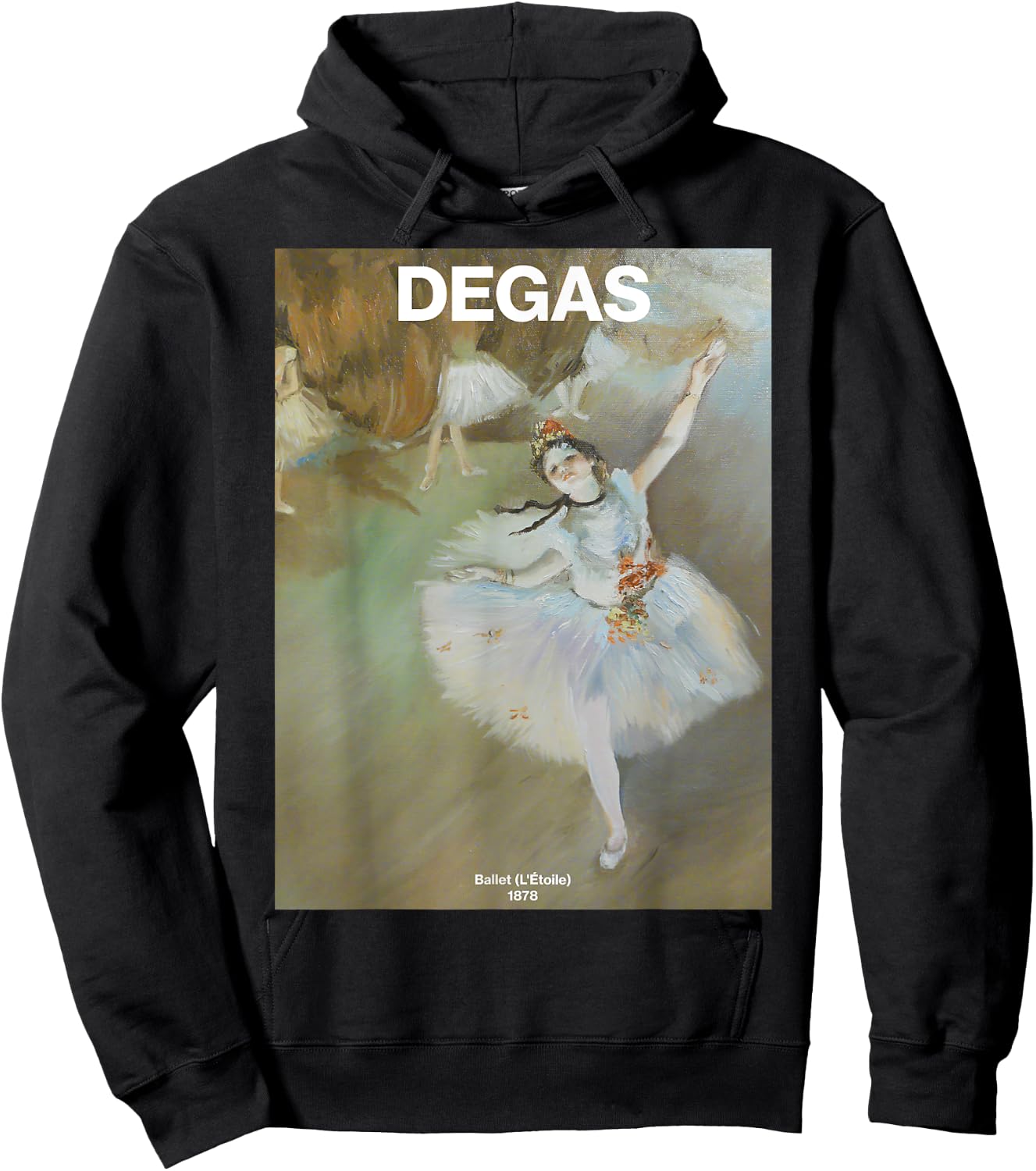 Degas – Ballet (L'Étoile) | Famous Painting Hoodie - Hoodie | Black