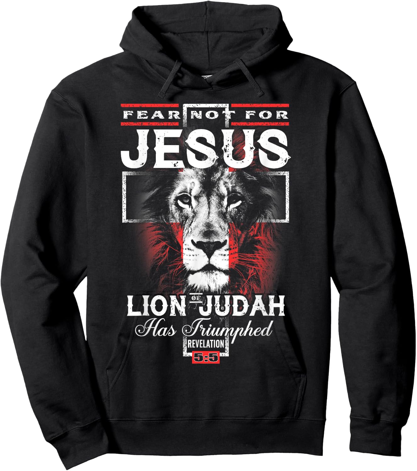 Fear Not For Jesus The Lion Of Judah Has Triumphed Hoodie - Hoodie | Black