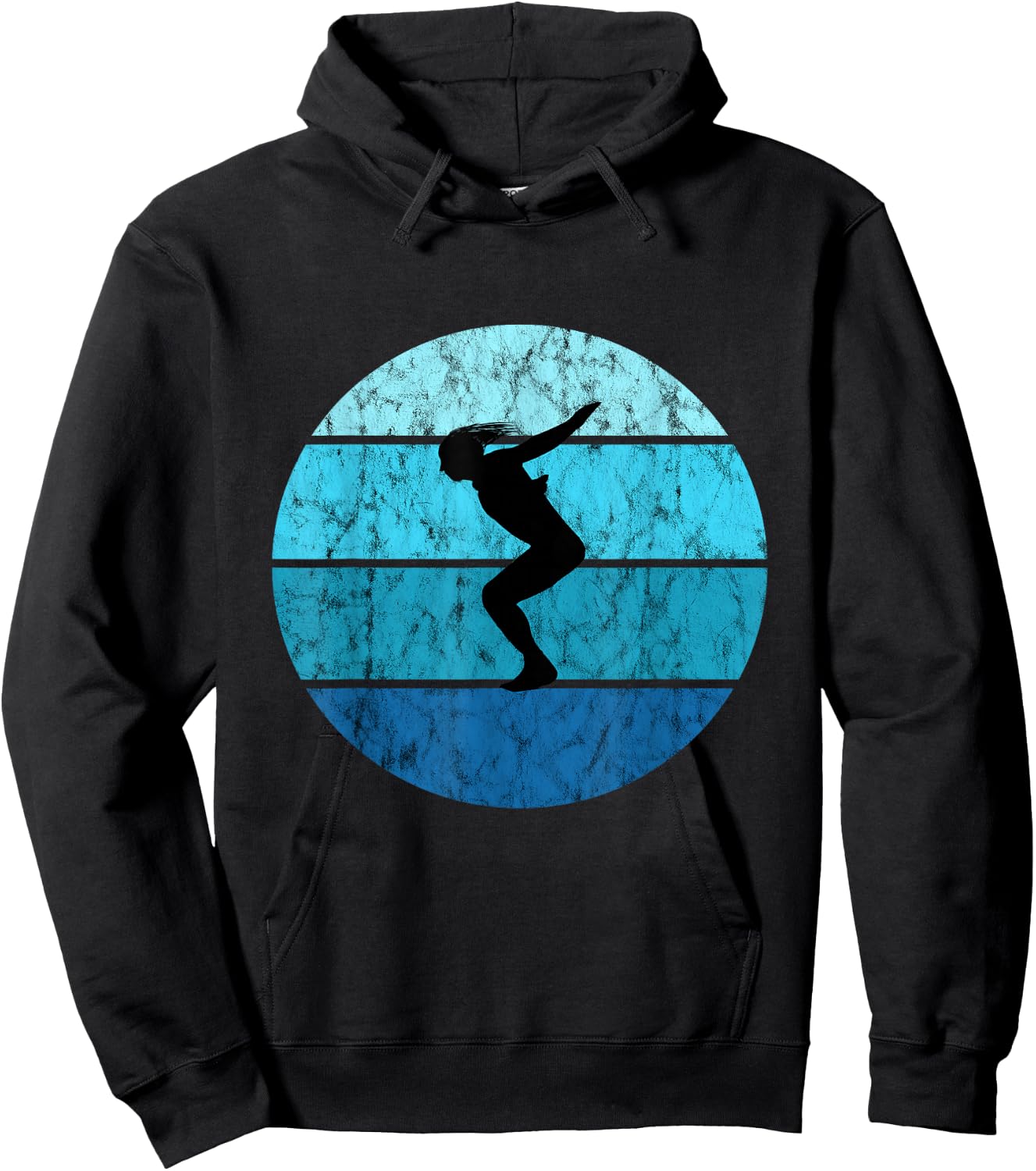Retro Vintage Ocean Tower Jumping Board Hoodie - Hoodie | Black