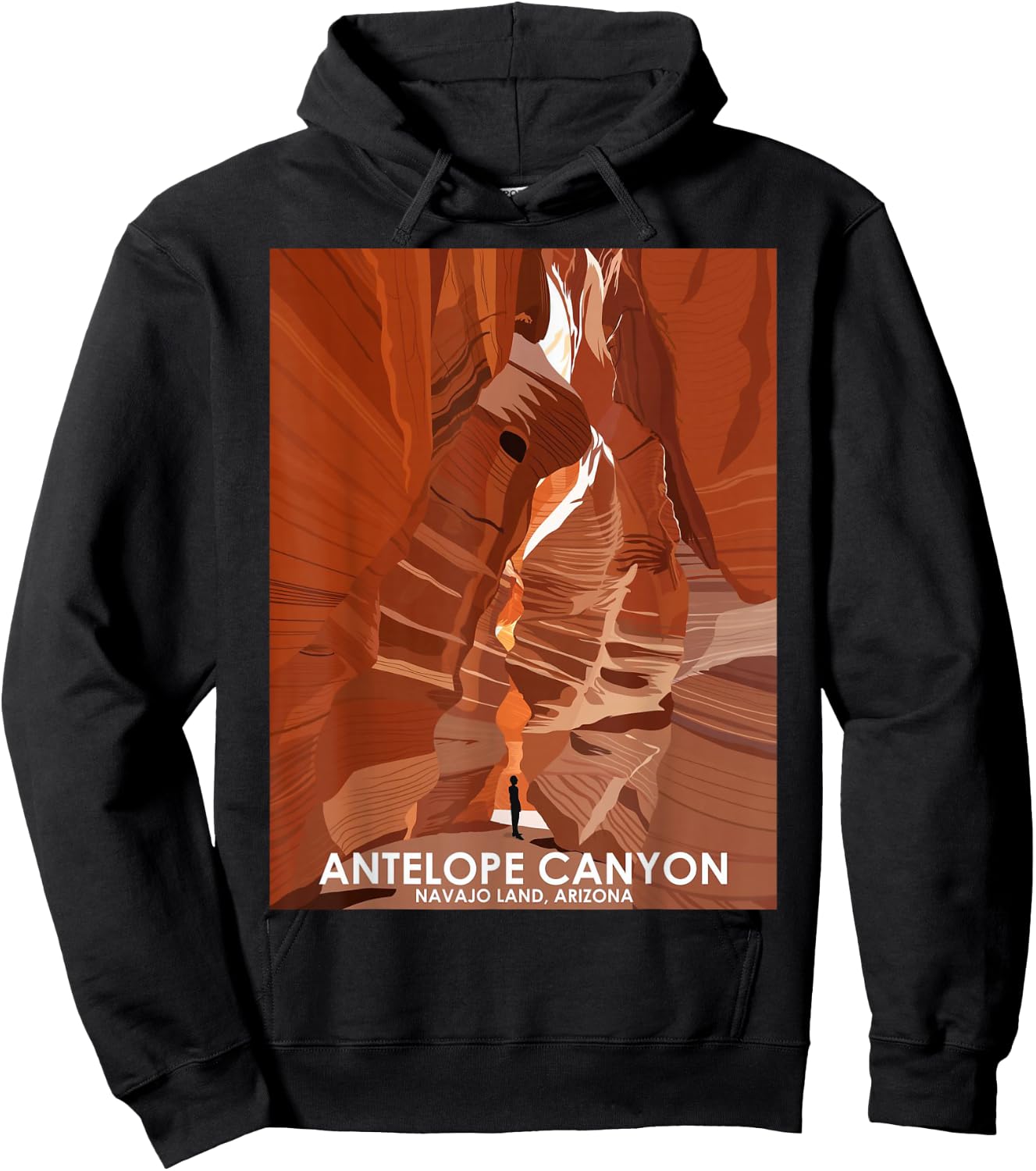 Antelope Canyon Arizona Hoodie - Hoodie | Black