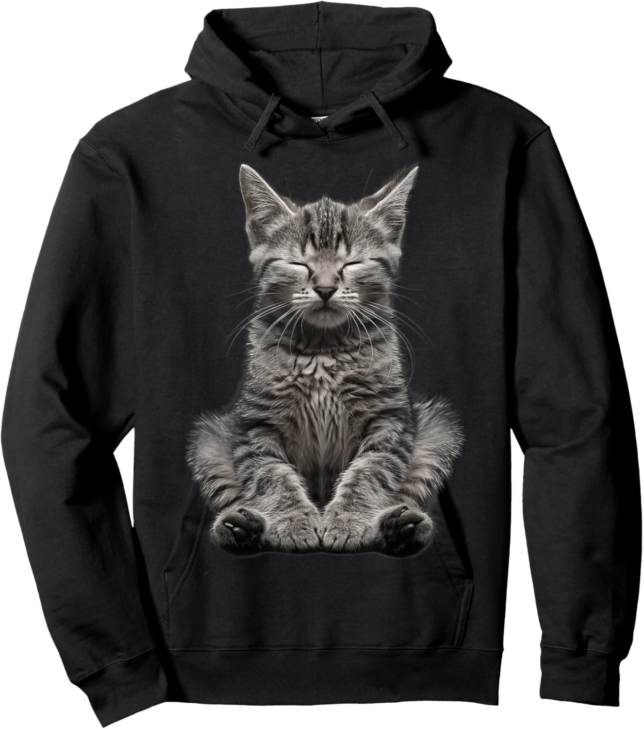 Cat Yoga Hoodie - Hoodie | Black