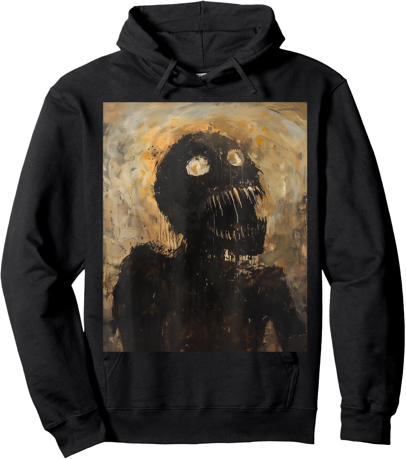 Horror Monster Art Evil Demon Skeleton Goth Zombie Creature Hoodie - Hoodie | Black