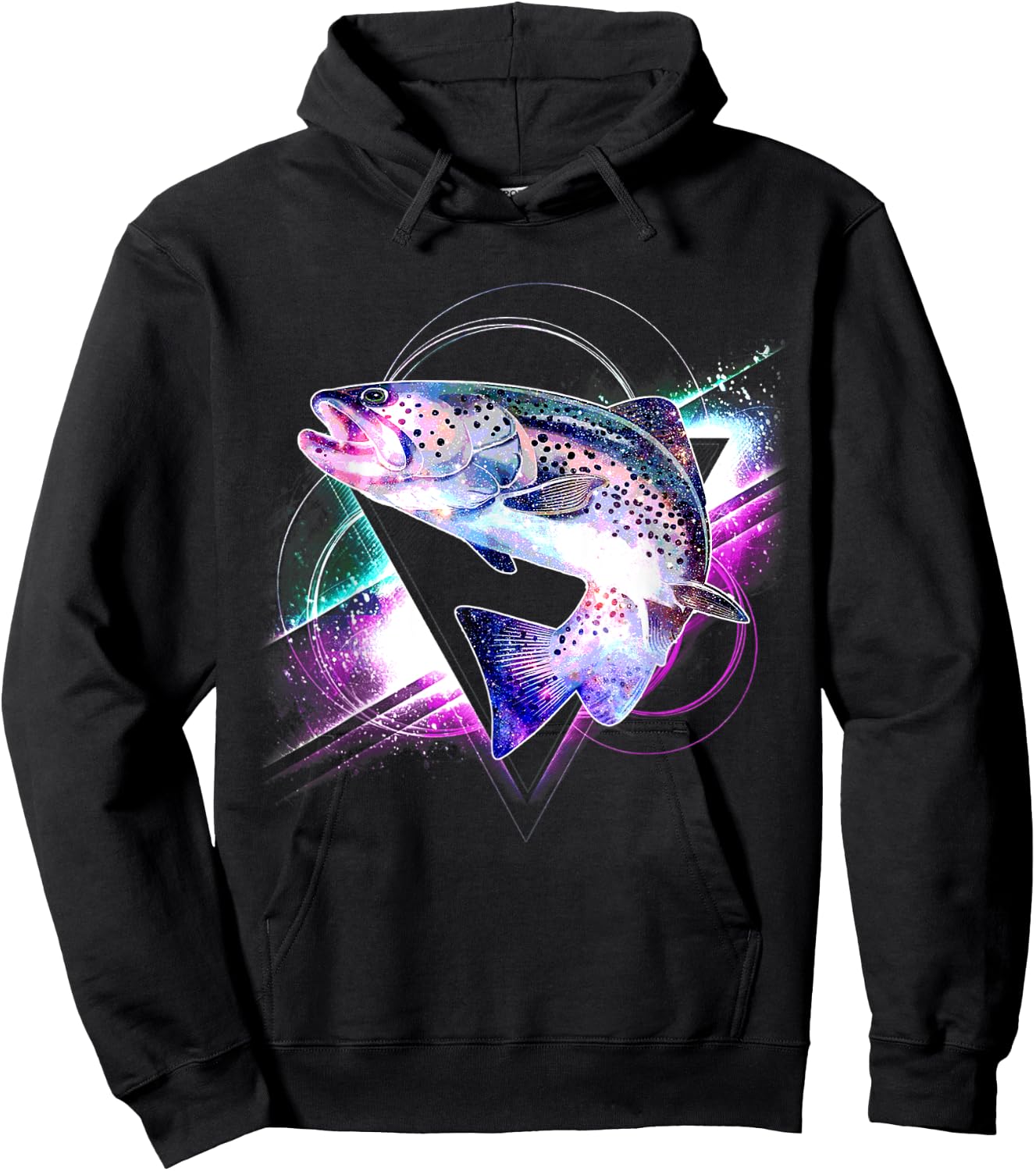 Aesthetic Galaxy Trout Hoodie - Hoodie | Black