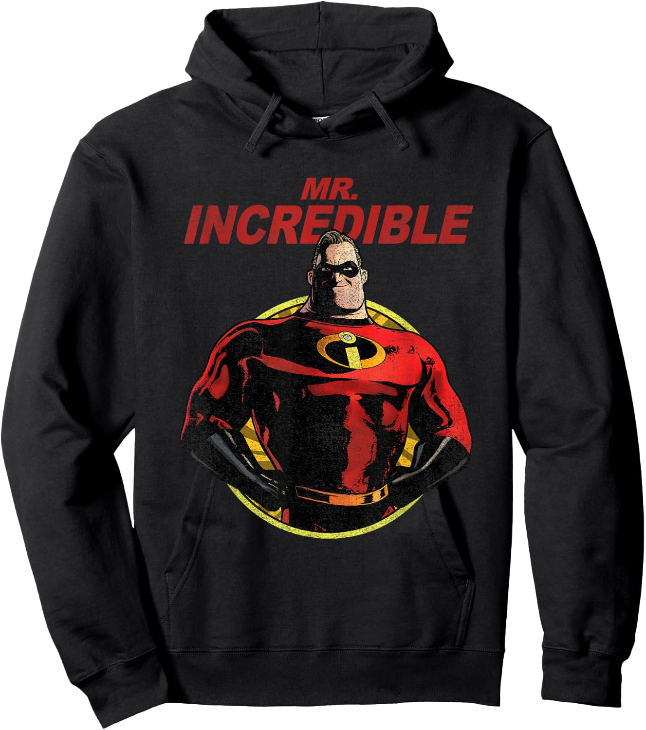 Disney Pixar The Incredibles 2 Mr. Incredible Vintage Dad Hoodie - Hoodie | Black