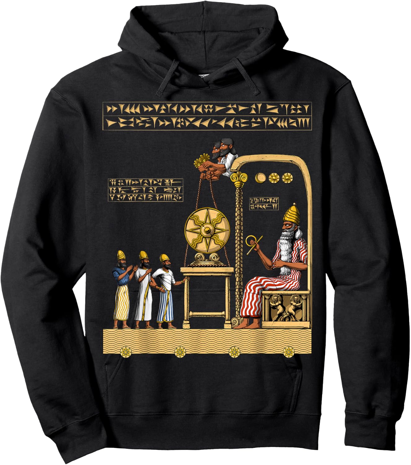 Anunnaki Alien Sumerian Gods Ancient Babylonian Hoodie - Hoodie | Black