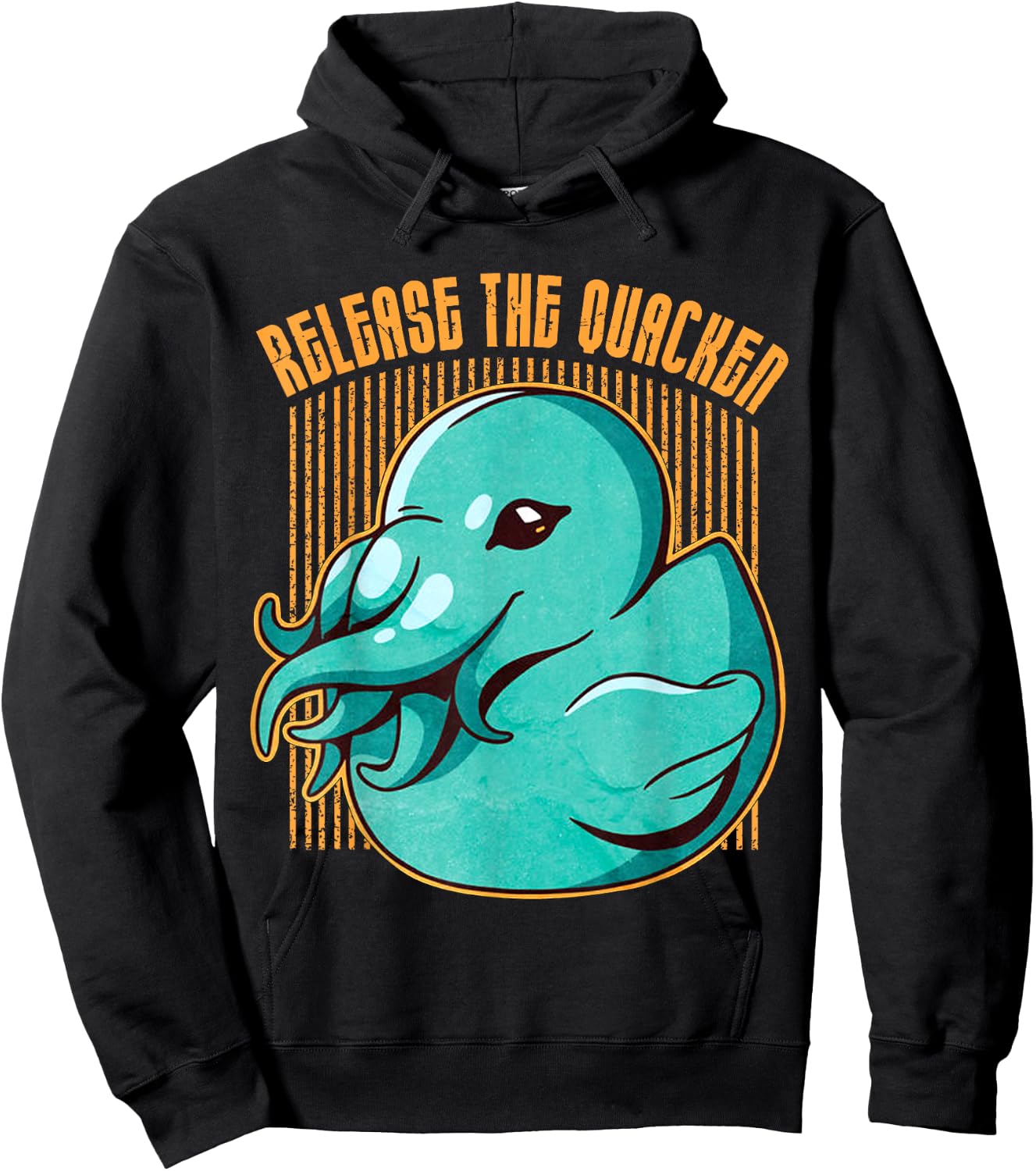Release The Quacken Cute Octopus Duck Kraken Hoodie - Hoodie | Black