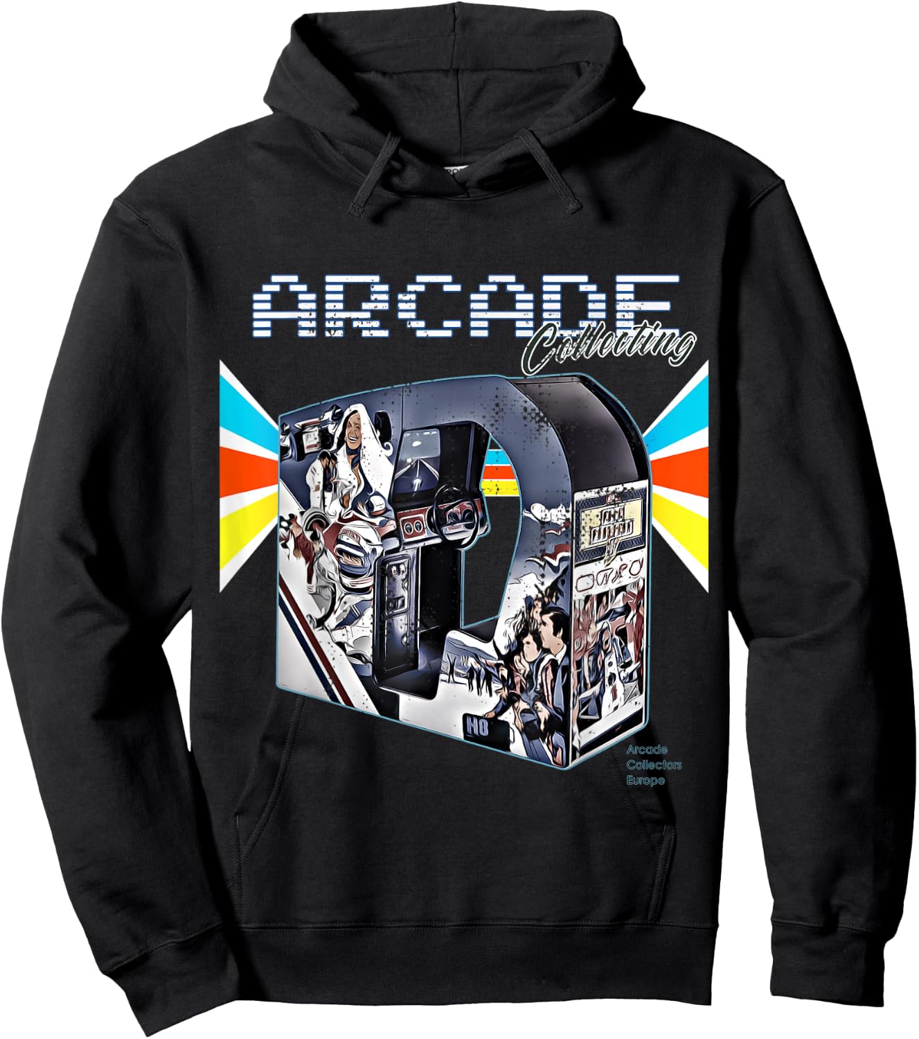 Arcade cabinet machine 1970 1980 1990 Video Game Collection Hoodie - Hoodie | Black