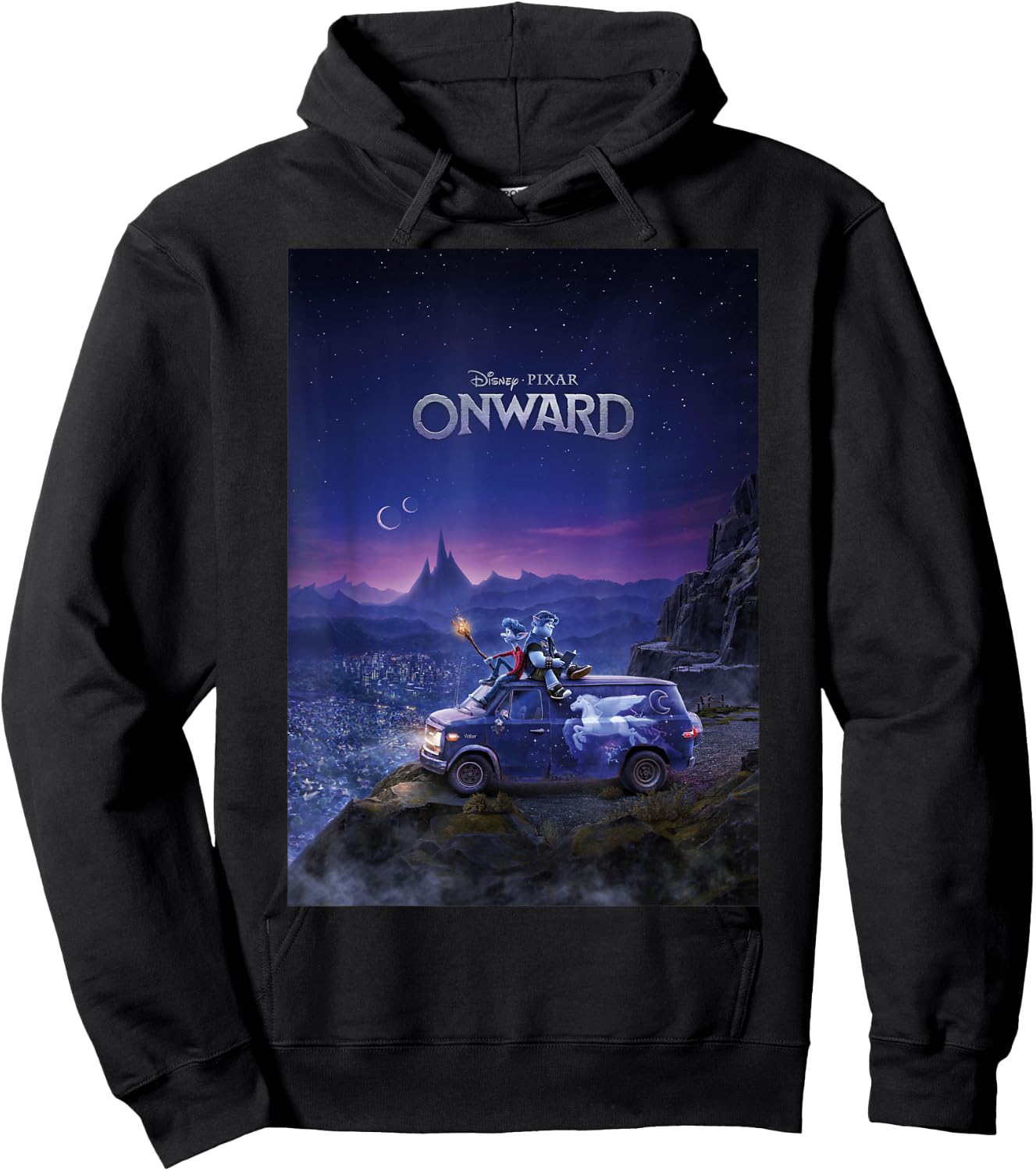Disney Pixar Onward Poster Hoodie - Hoodie | Black