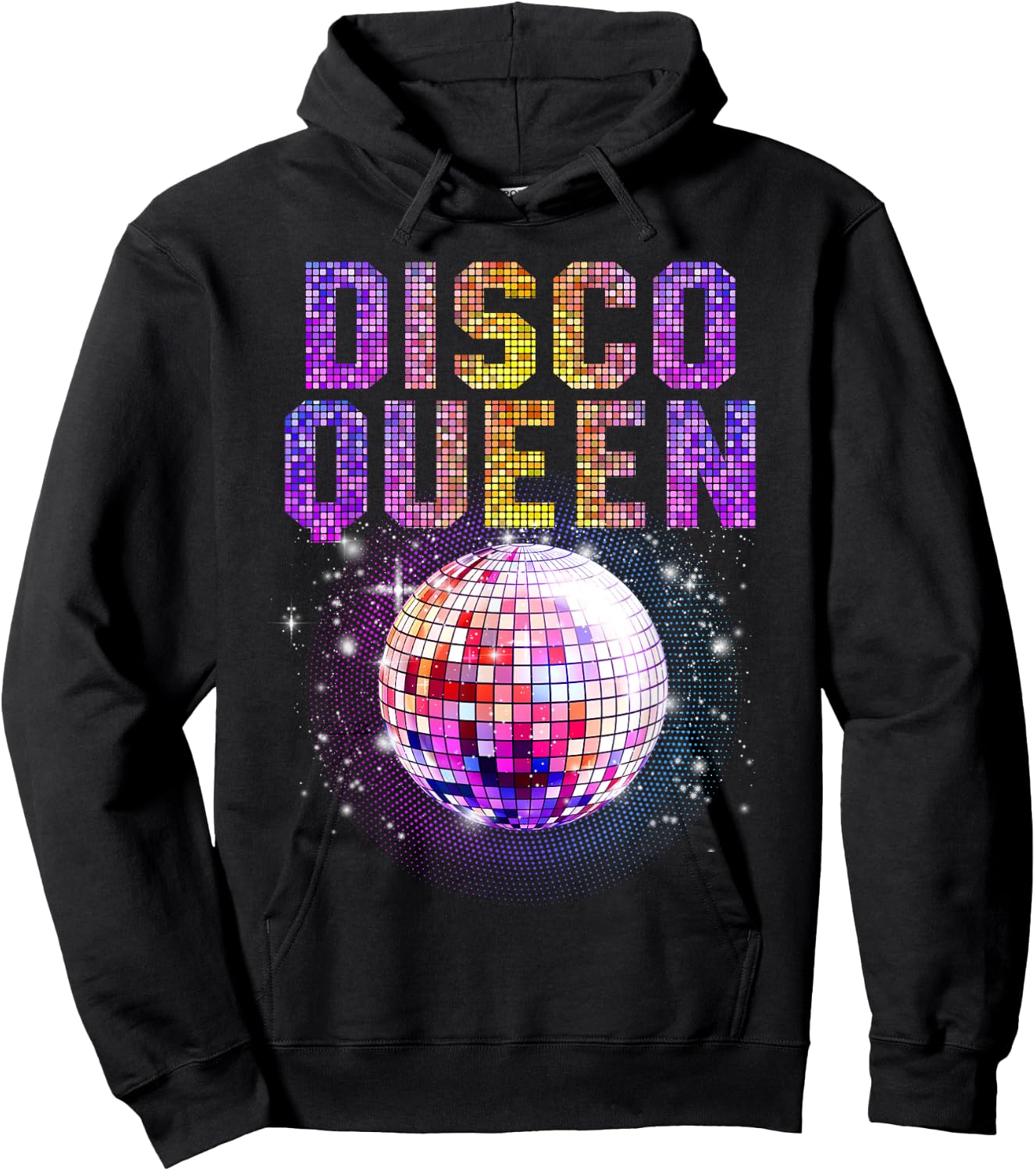 Disco Queen Art Girls Funk Music Disco Dancing Hoodie - Hoodie | Black