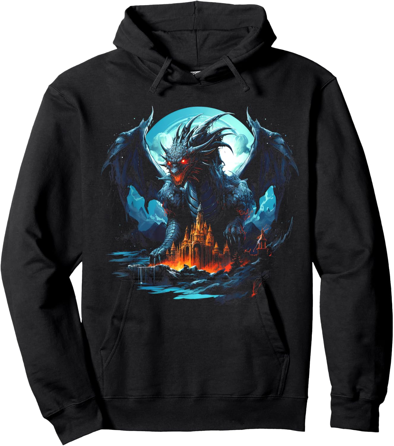 Frost Dragon Ice Dragon Hoodie - Hoodie | Black