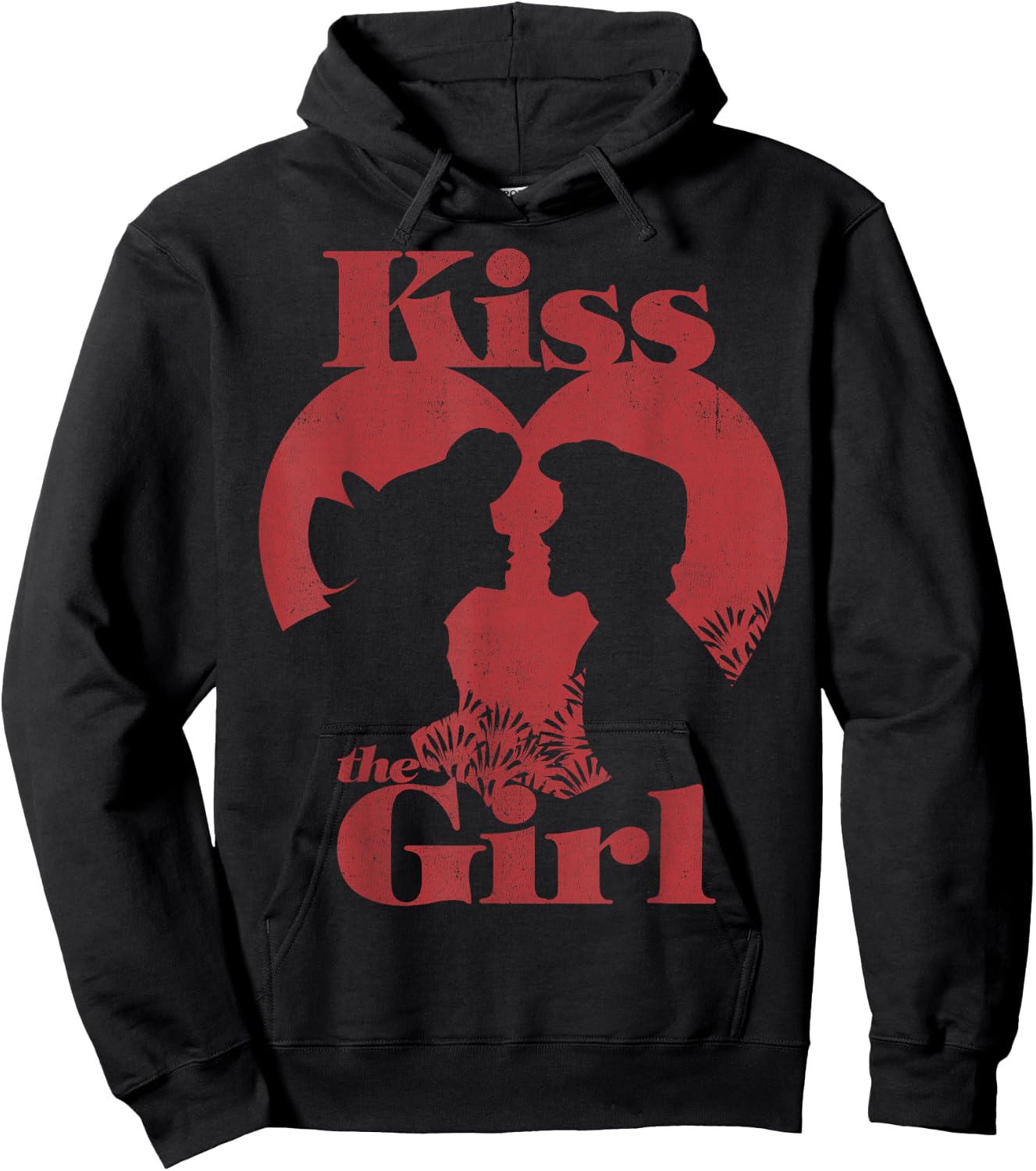 Disney The Little Mermaid Ariel and Eric Kiss The Girl Small Hoodie - Hoodie | Black
