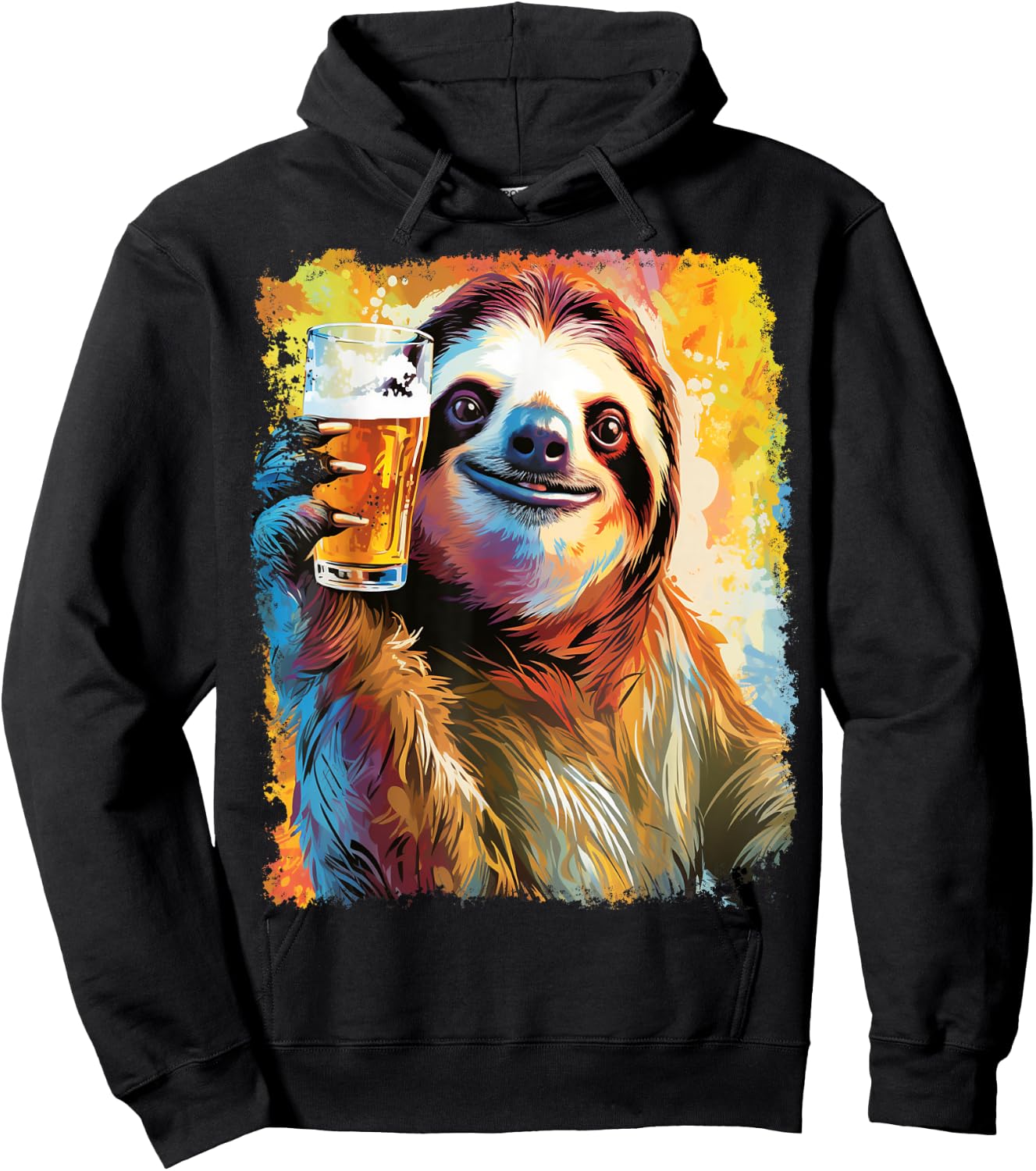 Sloth Beer Hoodie - Hoodie | Black