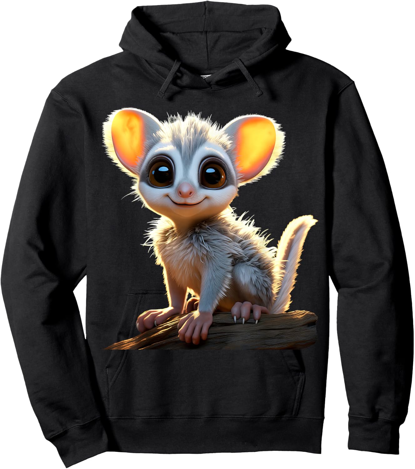 Galago Bush Baby Galagos Nagapies Monkey Ape Cute Galago Hoodie - Hoodie | Black