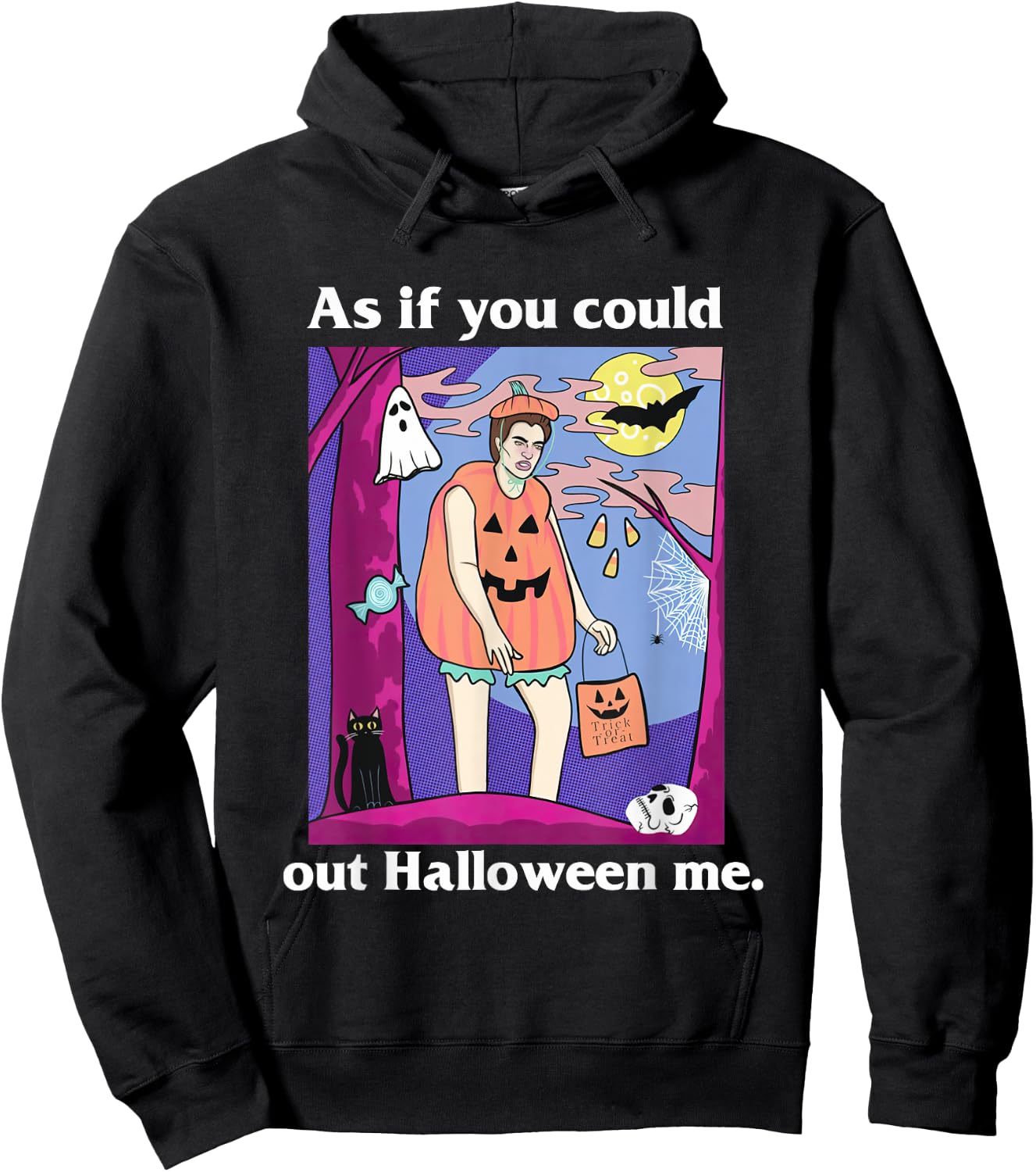 Twillight Spooky Season As If You Could Out Halloween Me Hoodie - Hoodie | Black