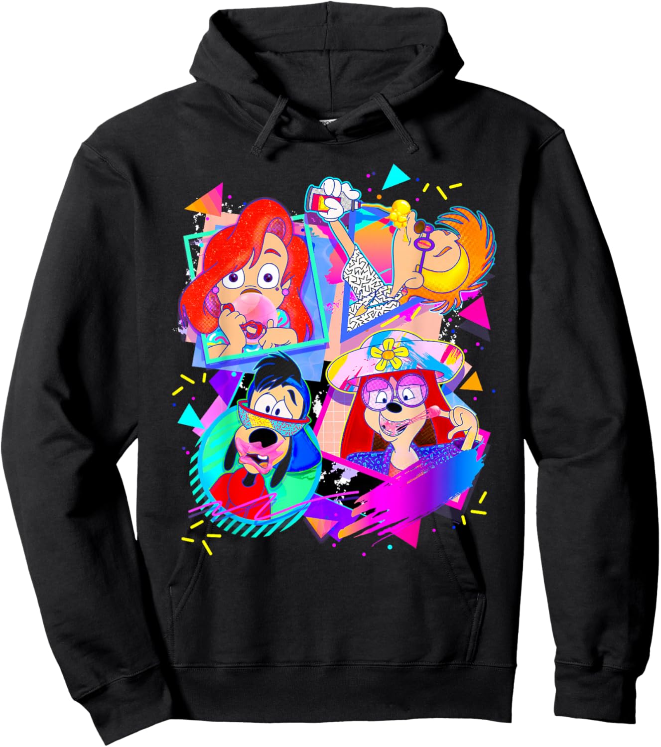Disney A Goofy Movie Bubble Gum Retro Nineties Hoodie - Hoodie | Black
