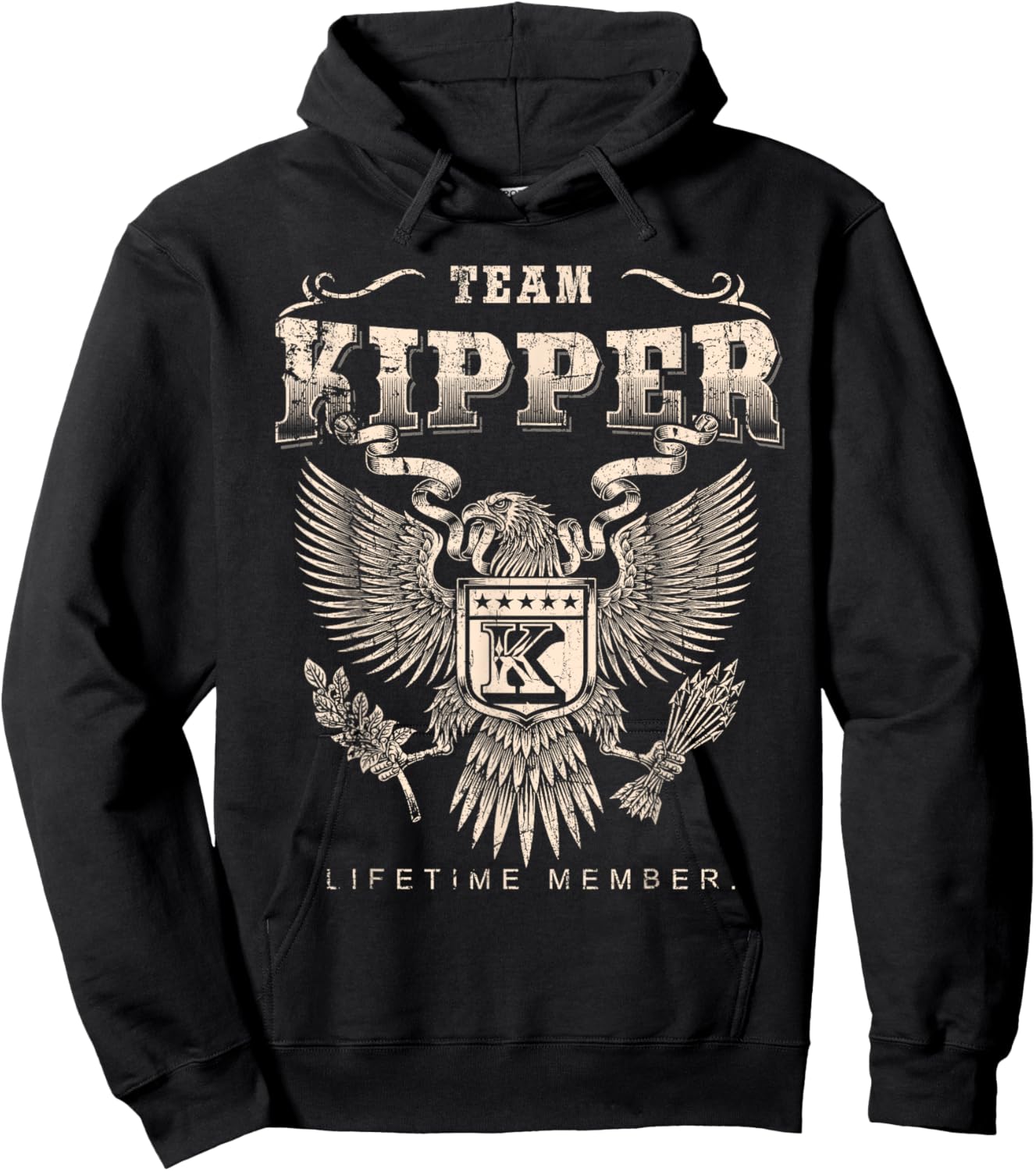 Team Kipper Lifetime Member - Kipper Name Hoodie - Hoodie | Black