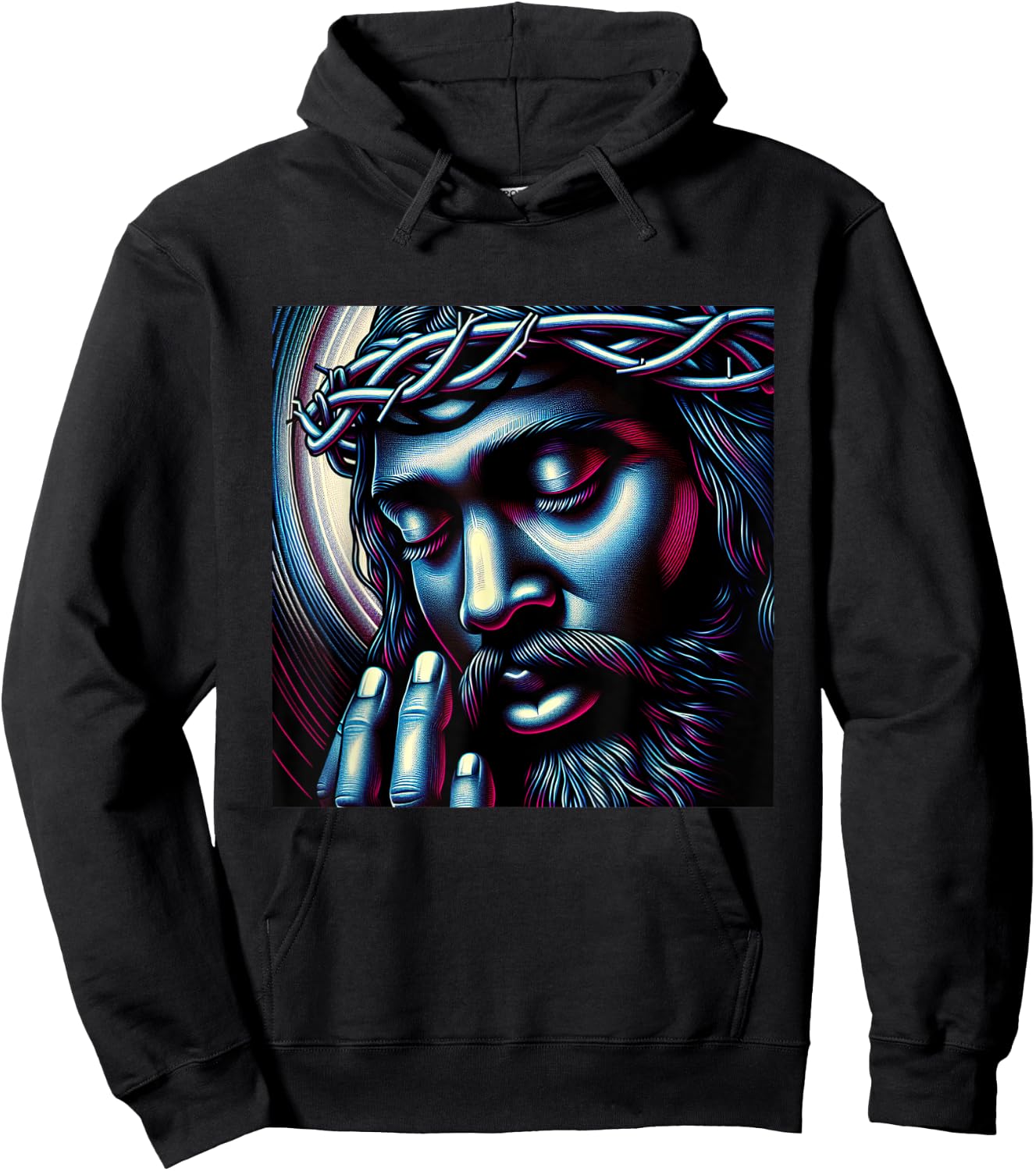Black Jesus African American Religious Shirt Hoodie - Hoodie | Black