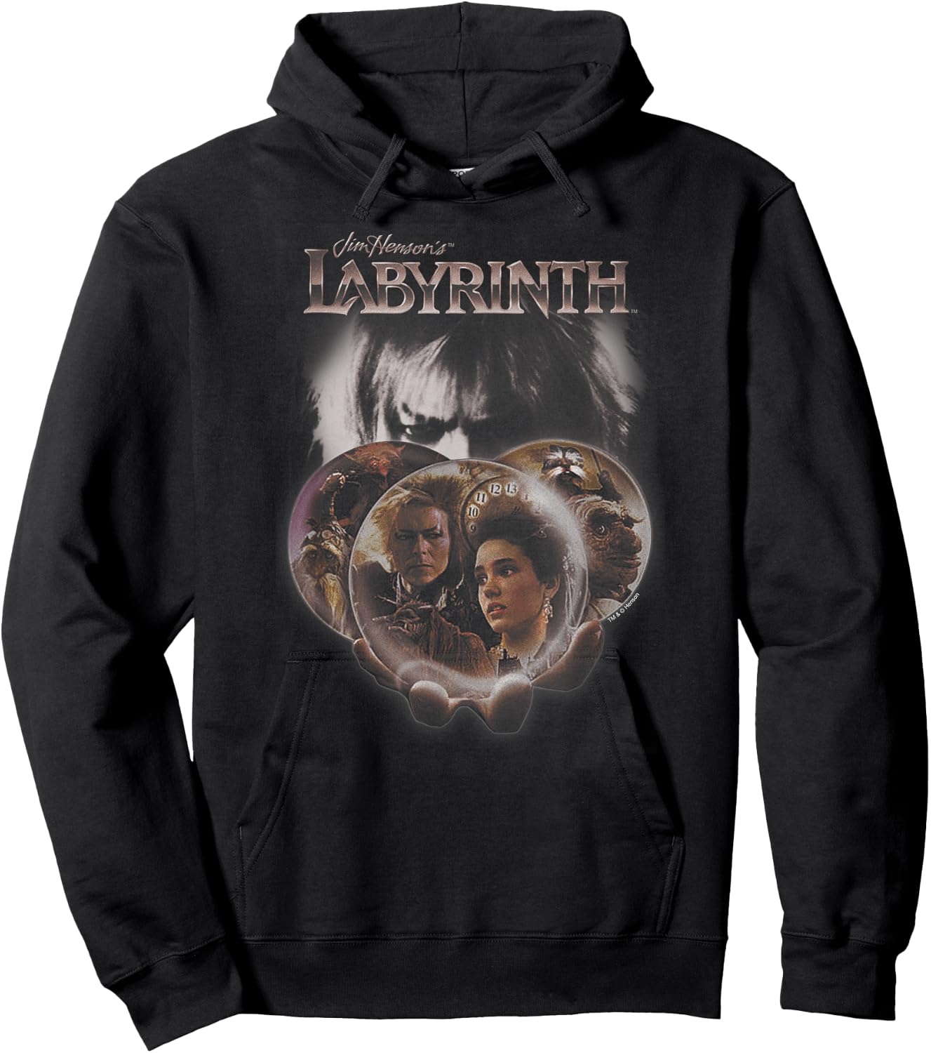 Labyrinth Globes Hoodie - Hoodie | Black
