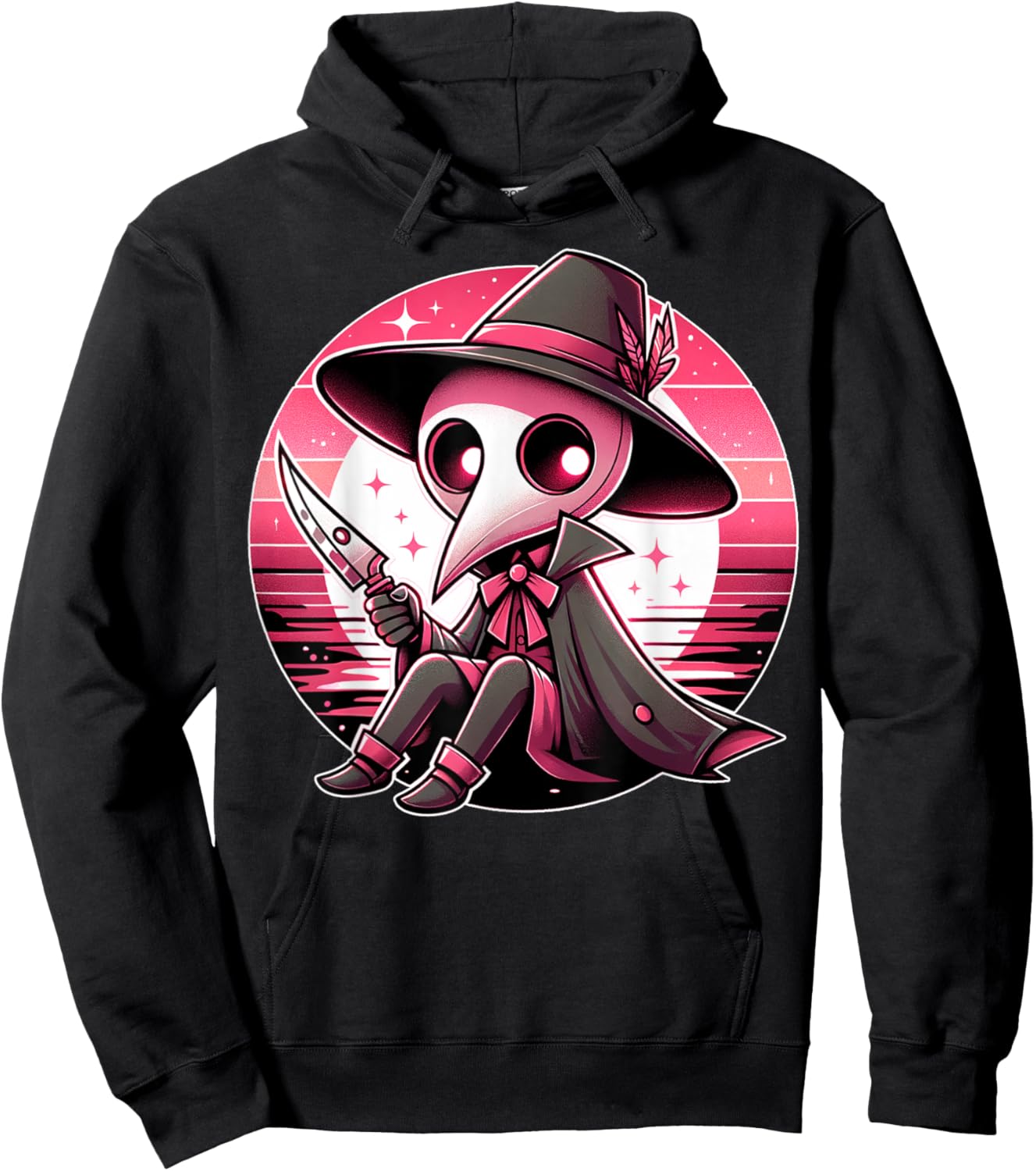 Creepy Cute Goth Kawaii Emo Soft Pastel Voodoo Anime Stuff Hoodie - Hoodie | Black