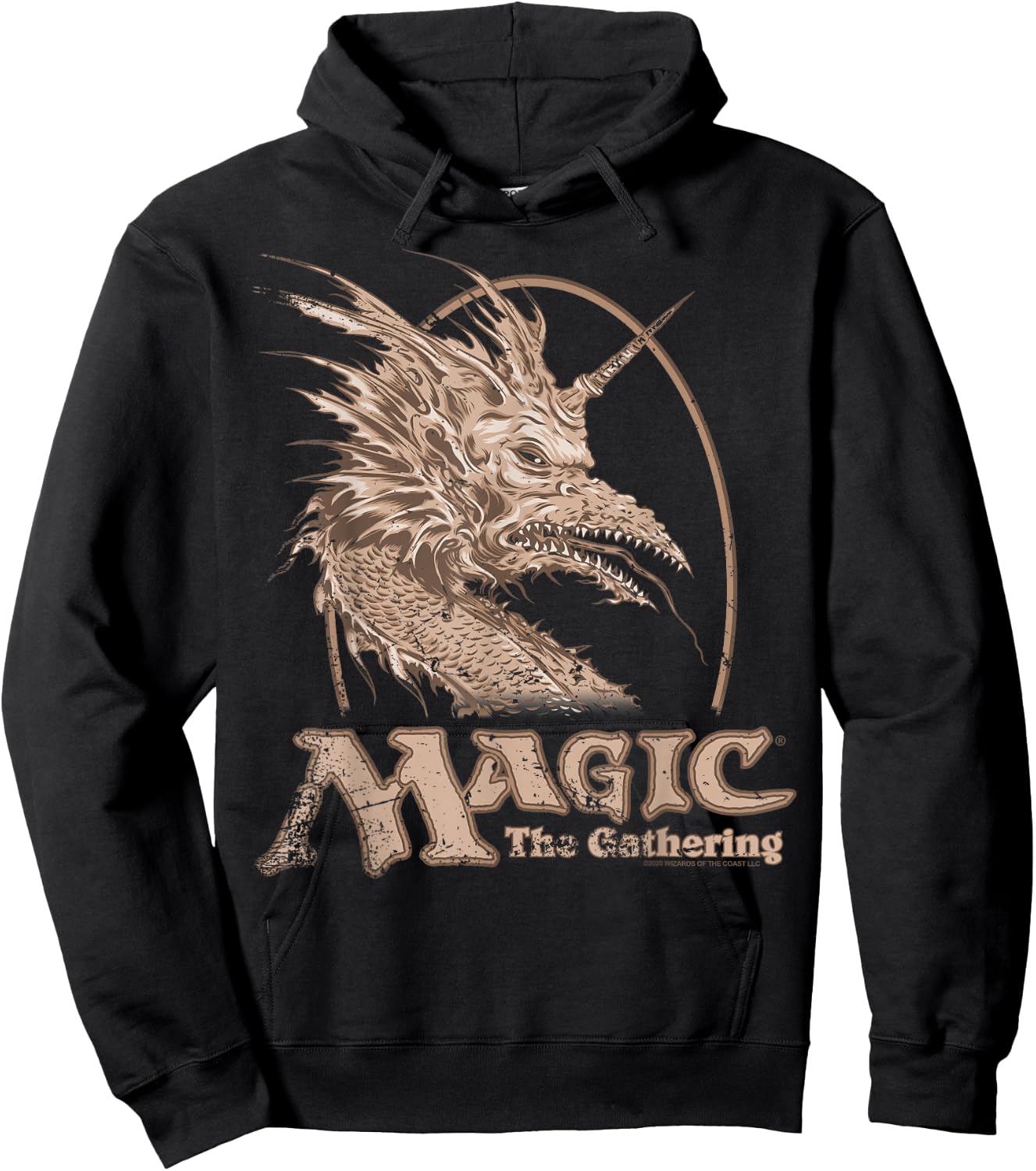 Magic: The Gathering Retro Dragon Logo Hoodie - Hoodie | Black