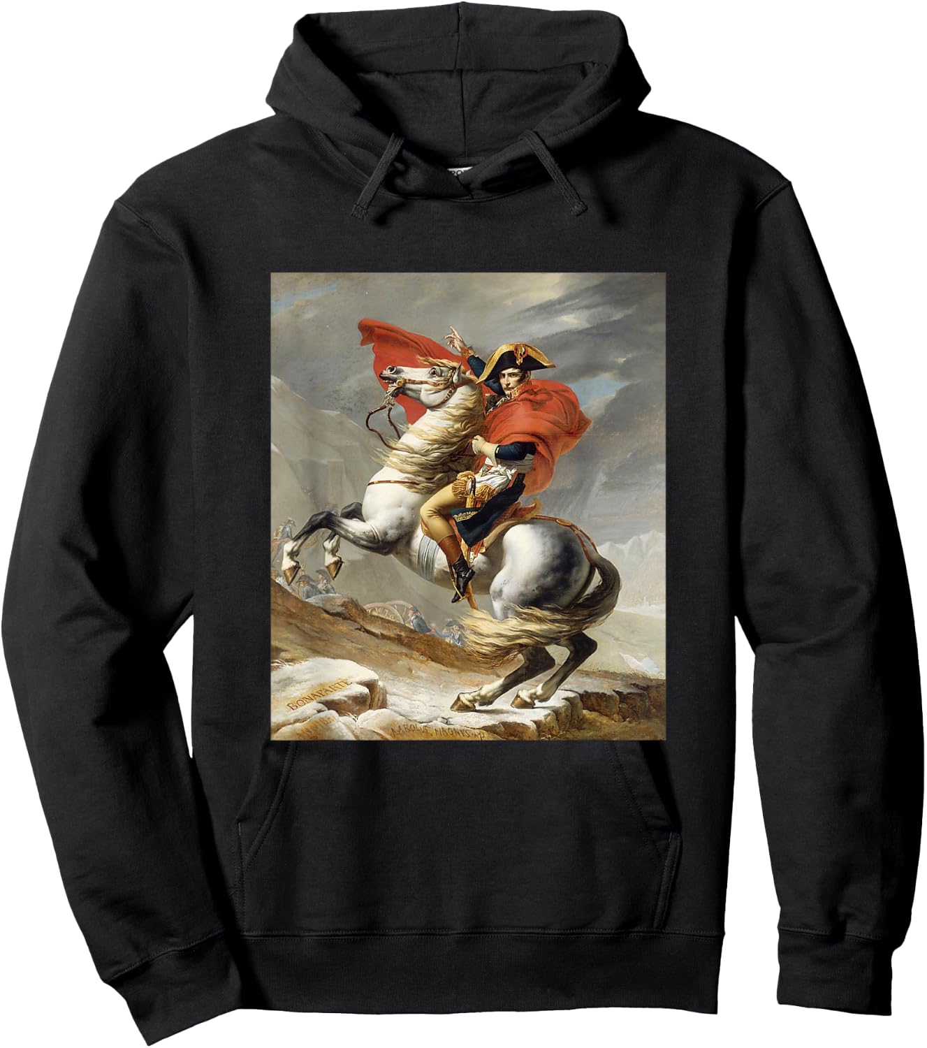 Napoleon Bonaparte Jacques-Louis David Neoclassicism Art Hoodie - Hoodie | Black