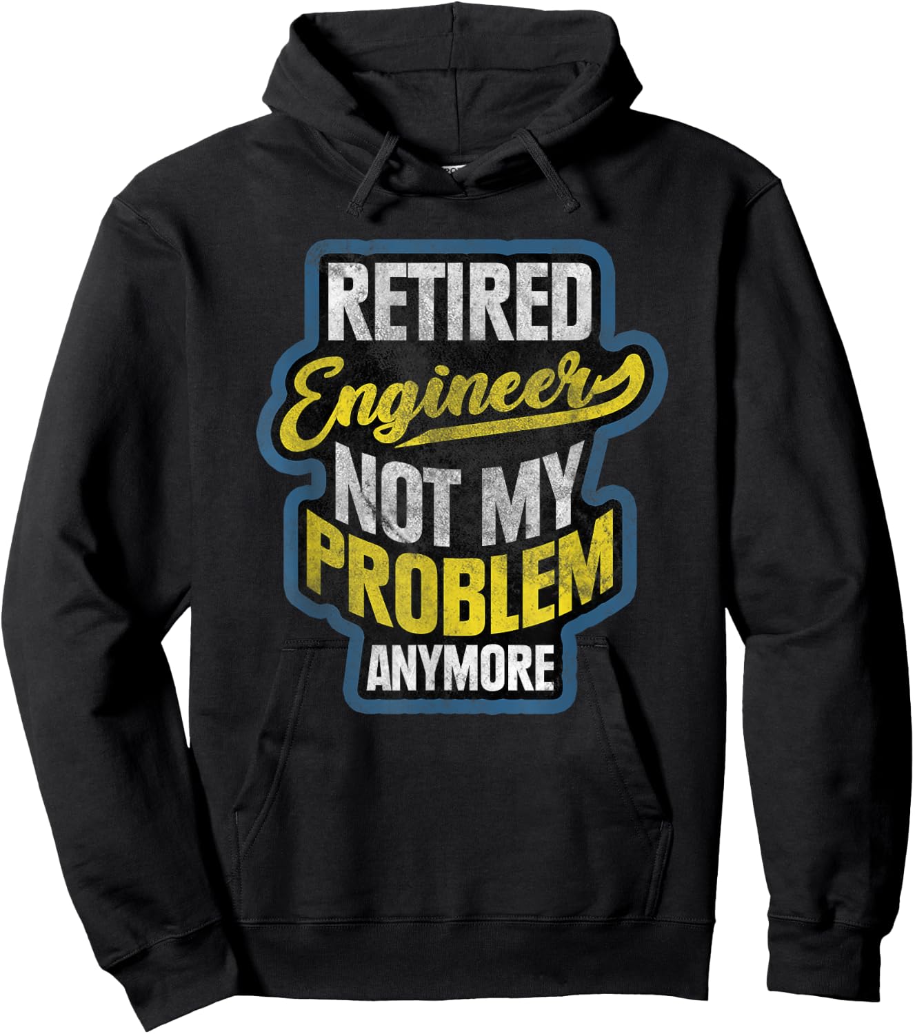 Engineer Retirement Gift Retired Engineer Hoodie - Hoodie | Black