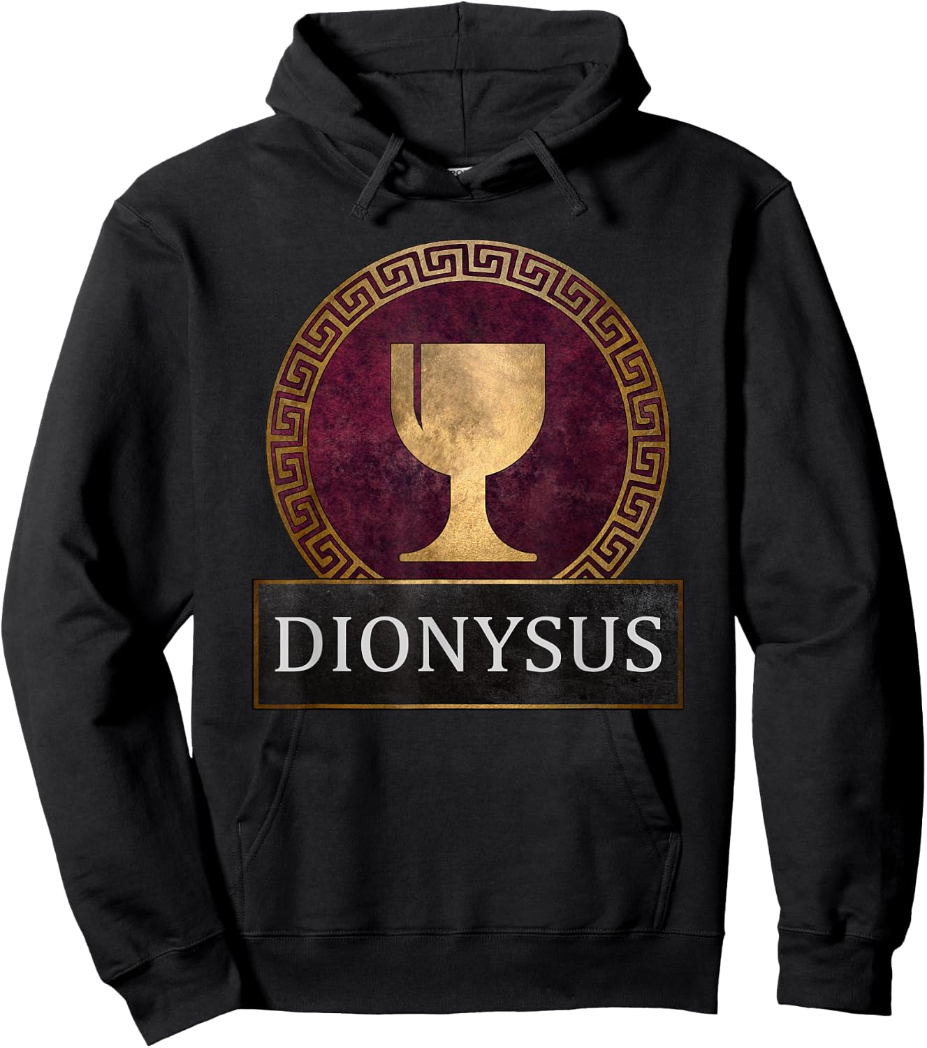 Dionysus Ancient Greek God of Wine Symbol Hoodie - Hoodie | Black