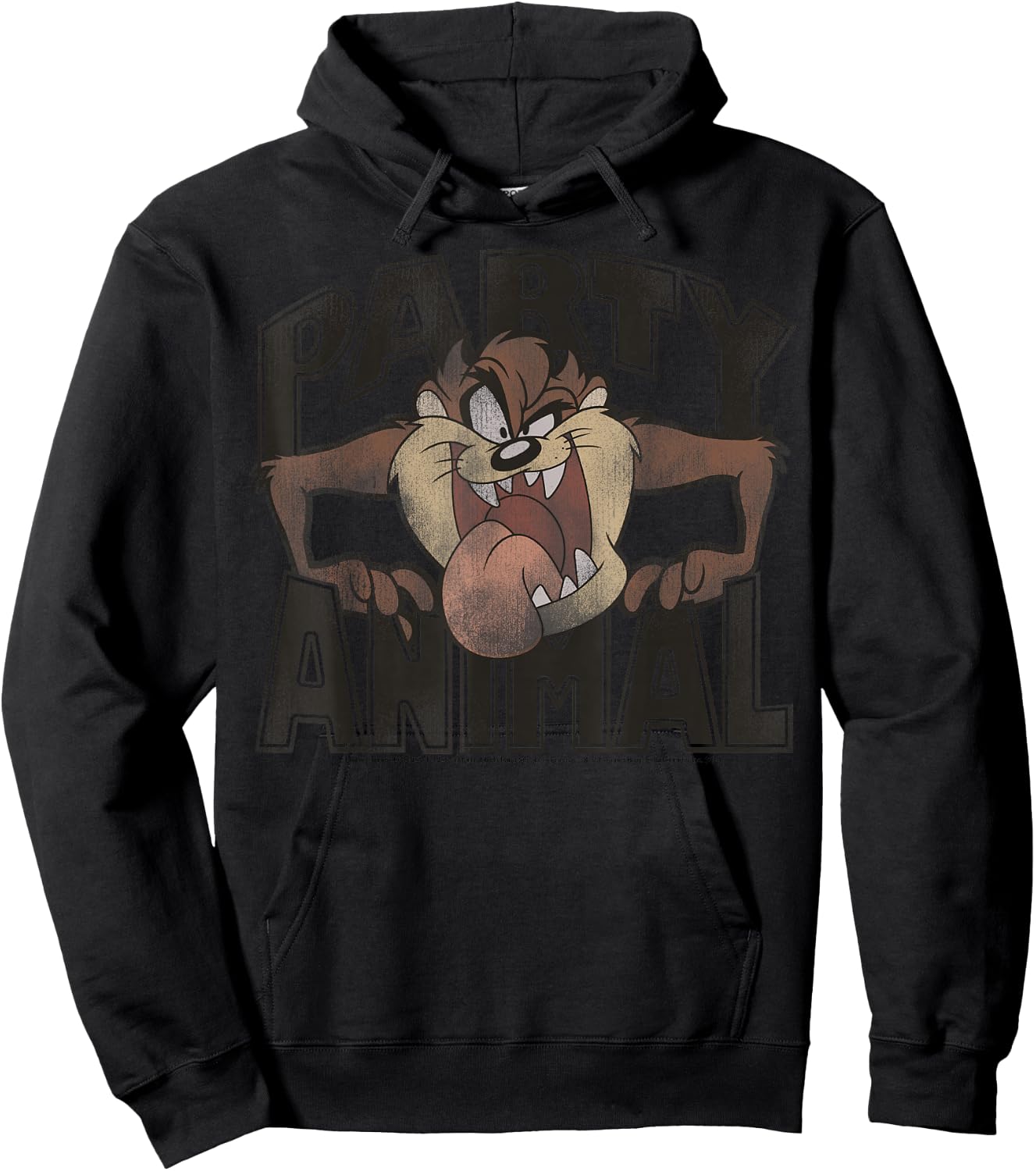 Looney Tunes Taz Party Animal Portrait Hoodie - Hoodie | Black