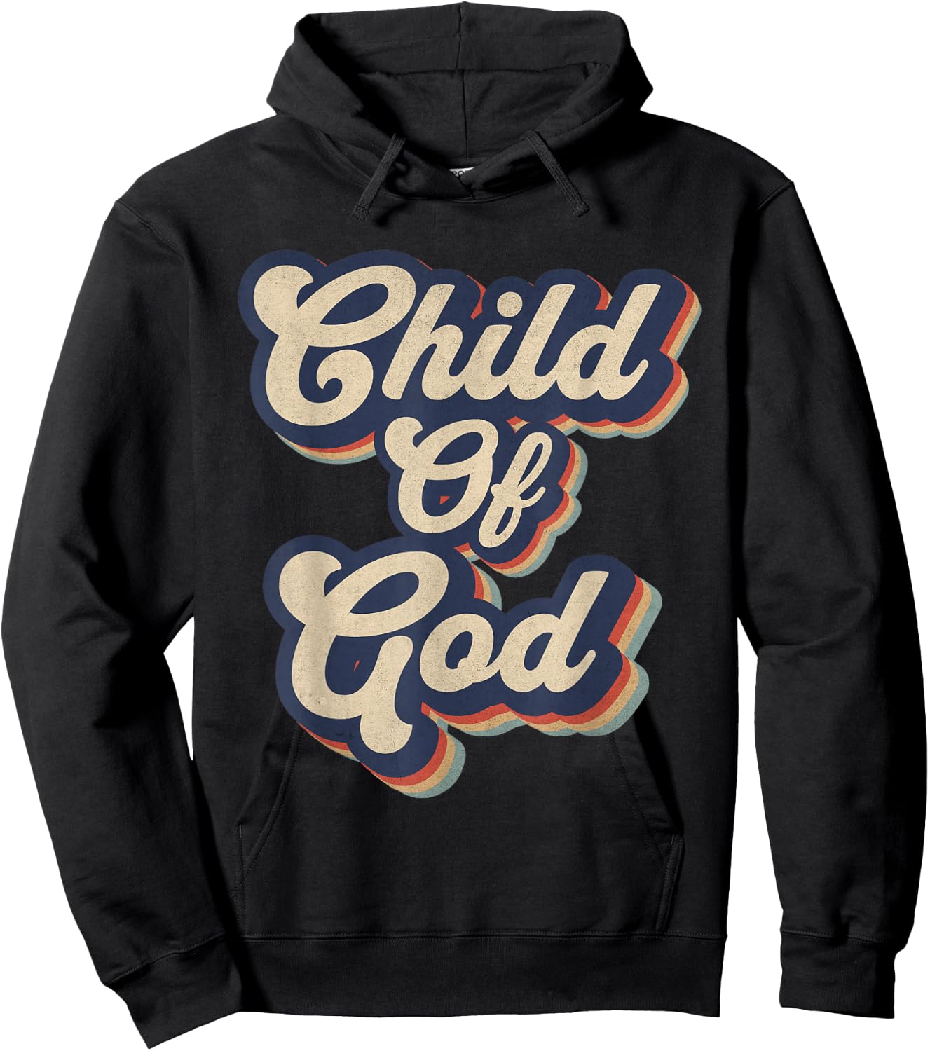 Child Of God Retro Religious Christian Design Hoodie - Hoodie | Black