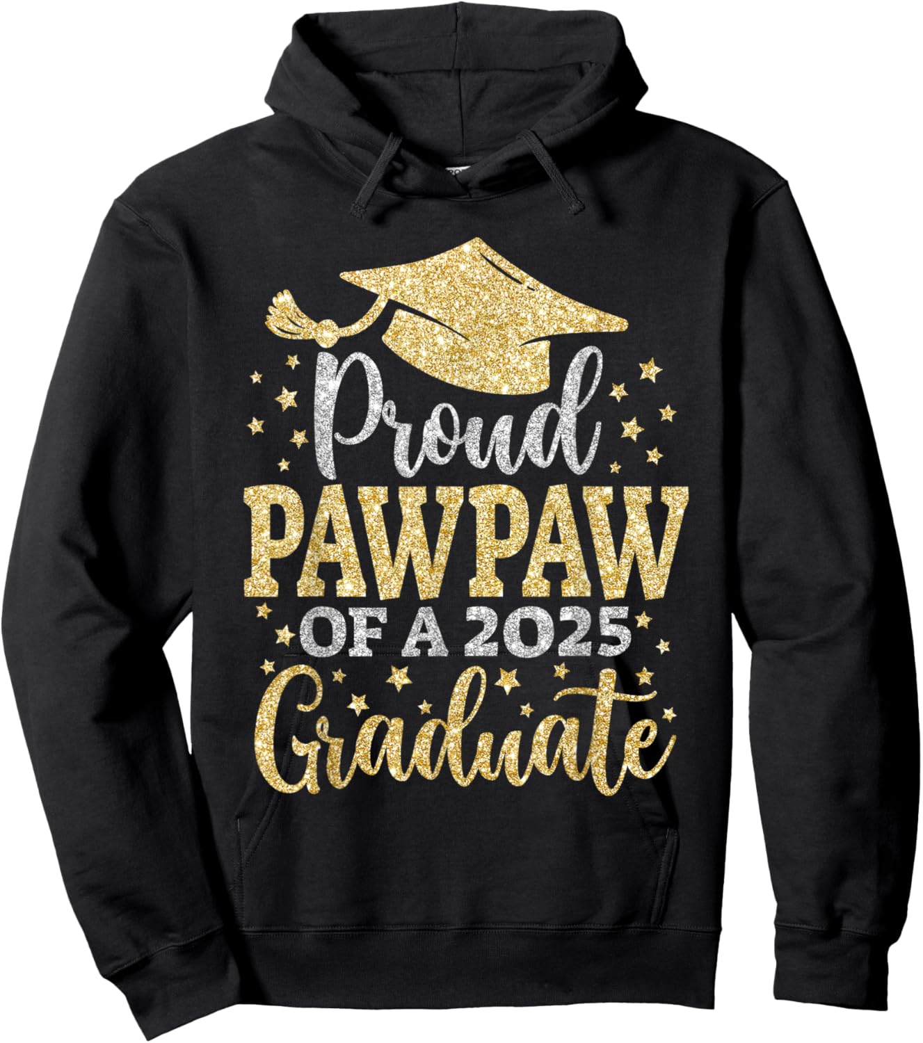 Pawpaw Senior 2025 Proud Pawpaw Of A Class Of 2025 Graduate Hoodie - Hoodie | Black