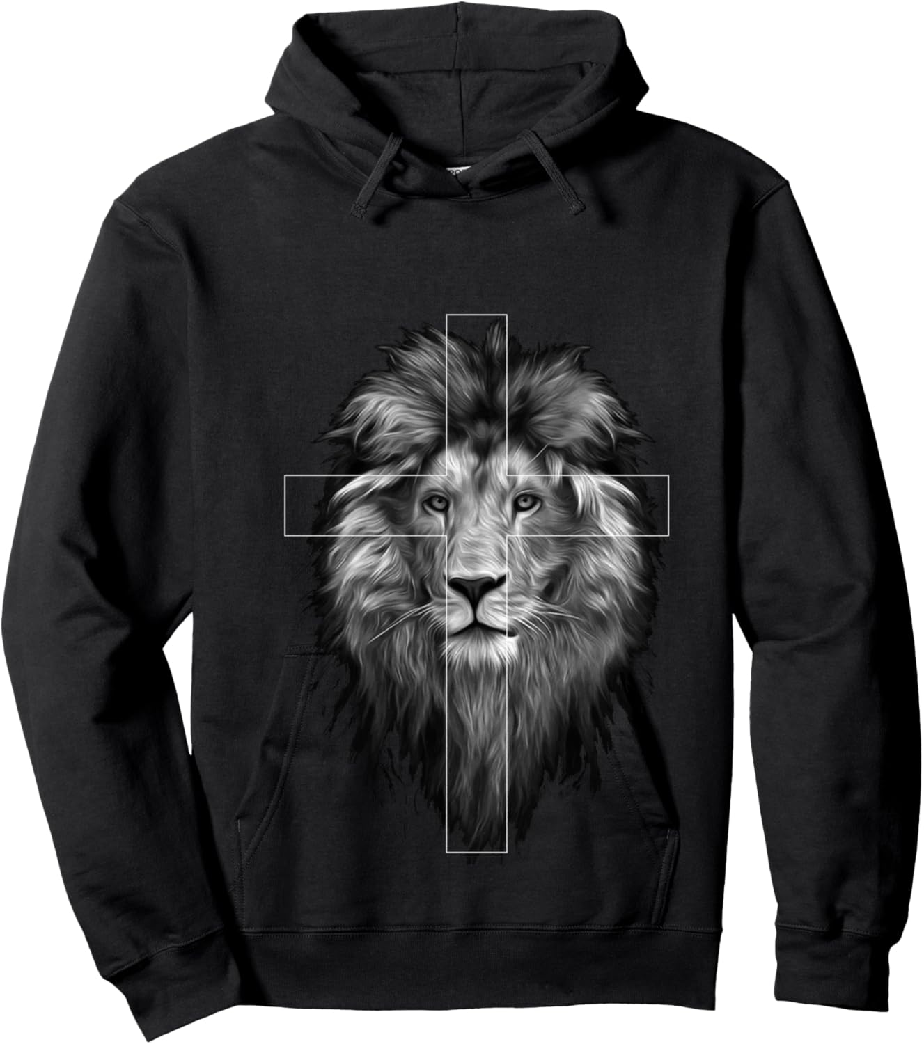 Jesus Lion of Judah | Christian Jesus Hoodie - Hoodie | Black