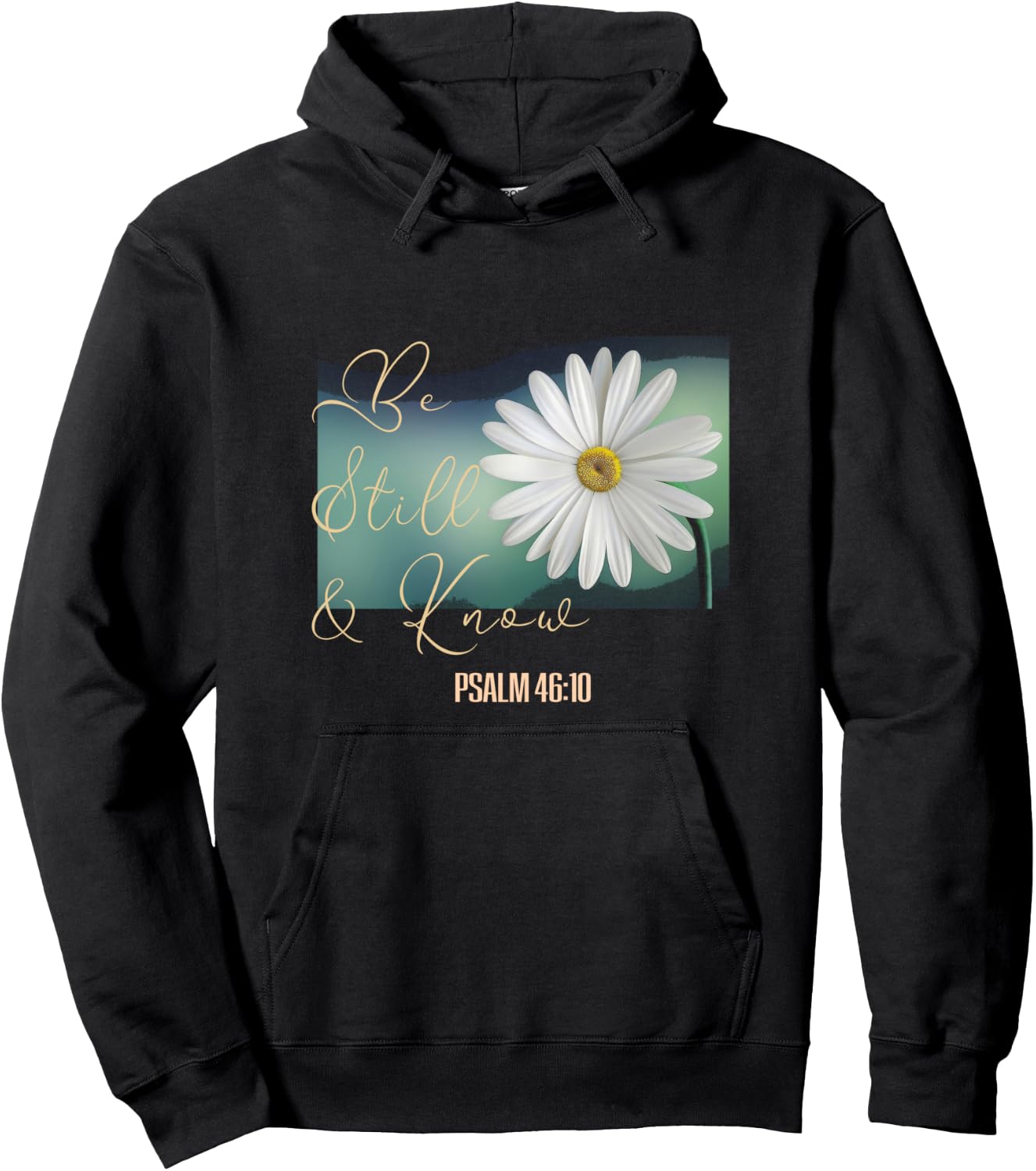 Christian Women Scripture Be Still & Know That I Am God Hoodie - Hoodie | Black