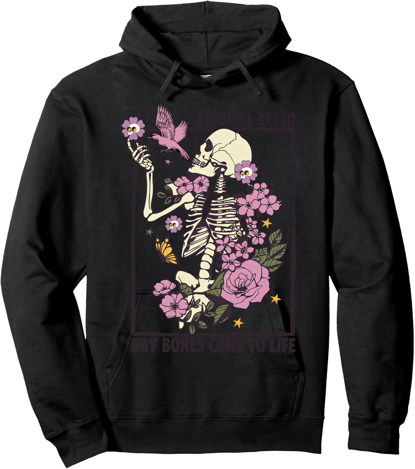 Skeleton Dry Bones Come To Life Christian Halloween Costume Hoodie - Hoodie | Black