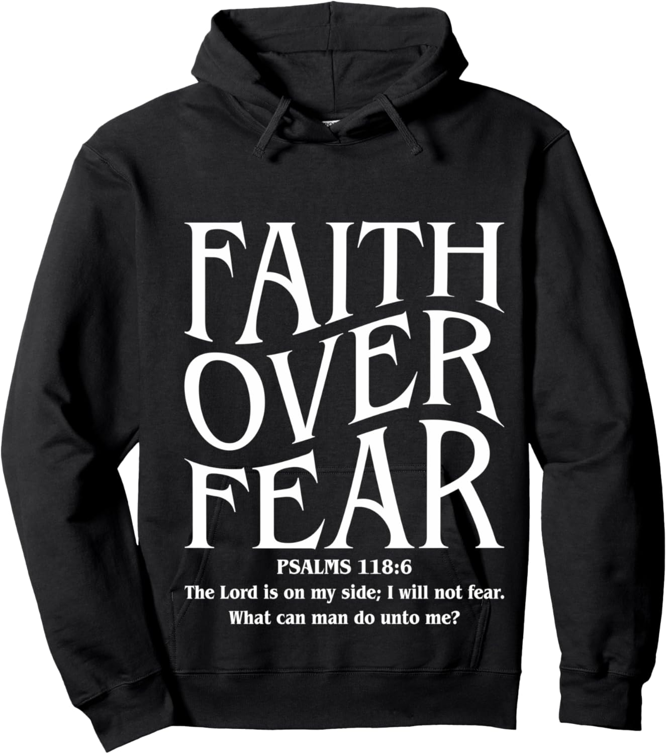 Faith Over Fear Hoodie - Hoodie | Black