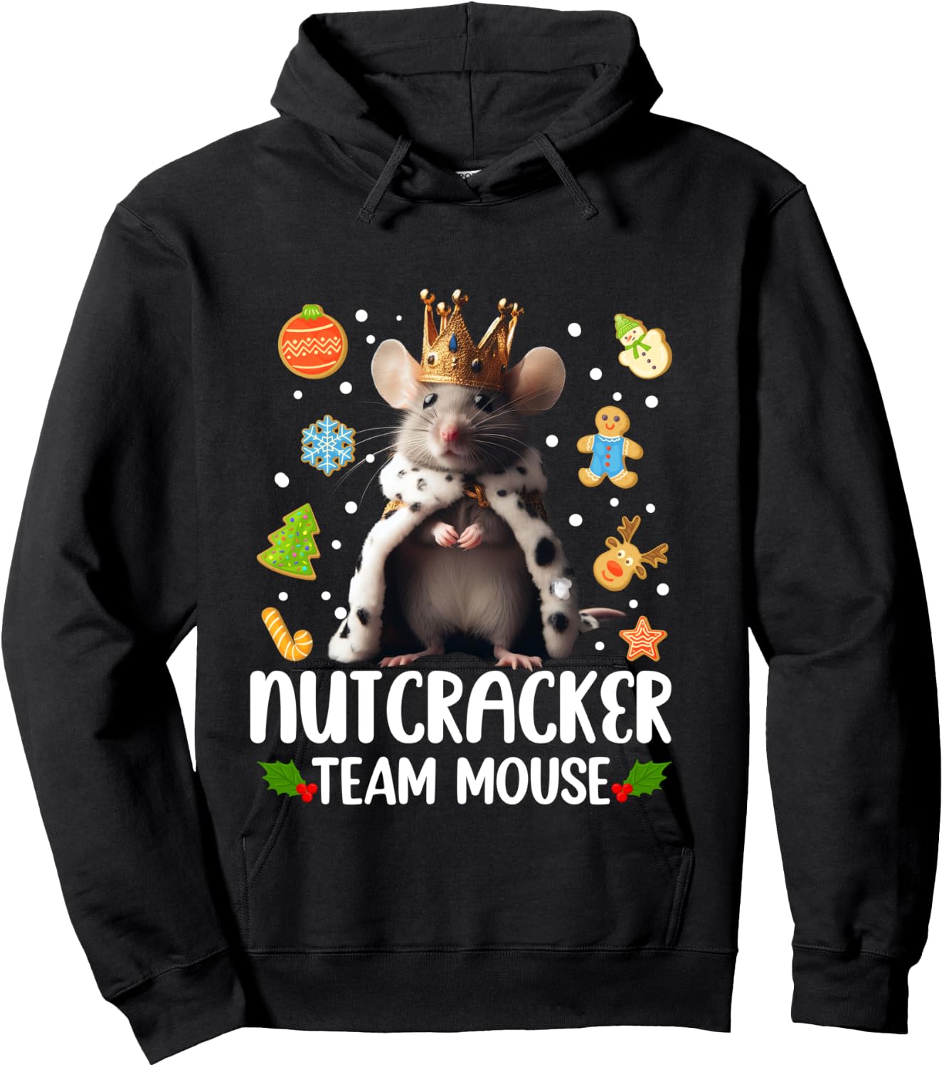 Team Mouse Nutcracker Shirt Christmas Dance Funny Soldier Hoodie - Hoodie | Black