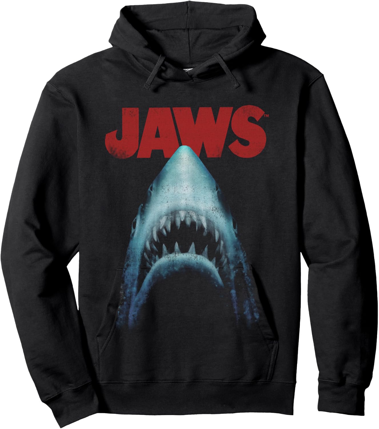 Jaws Classic Movie Poster Close-Up Hoodie - Hoodie | Black
