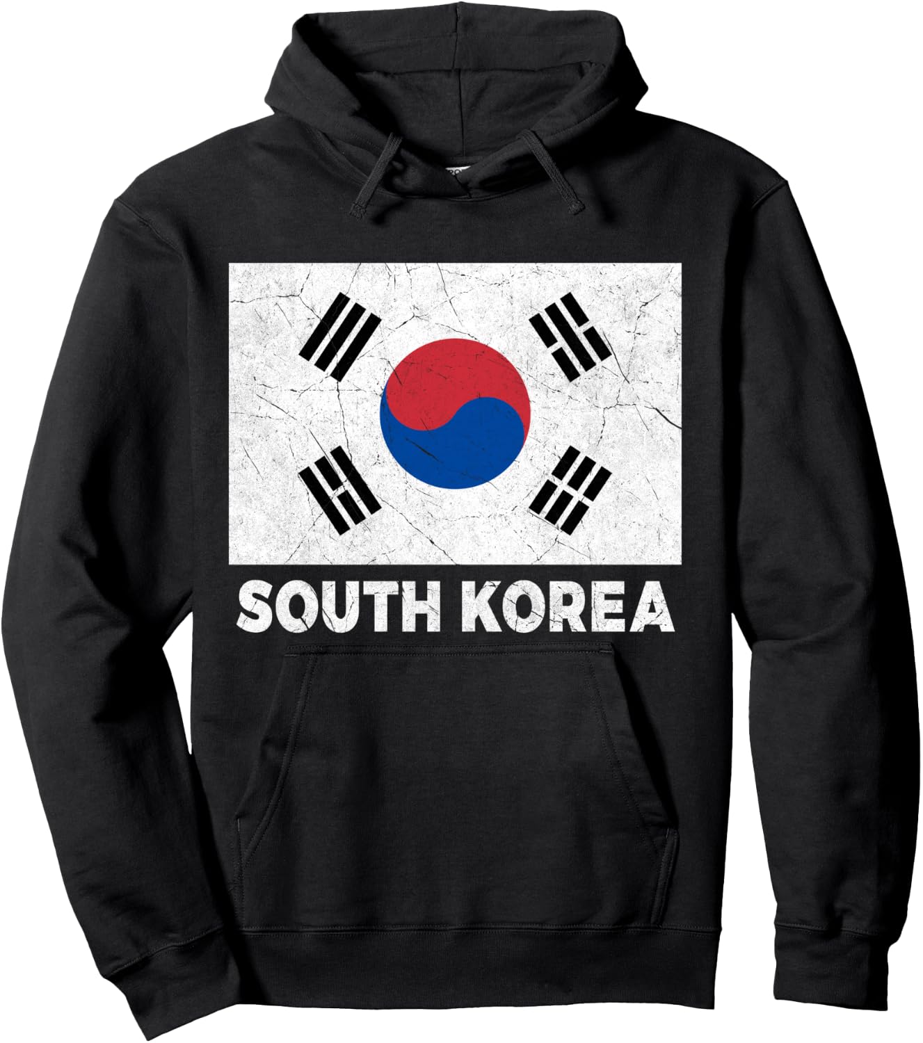 South Korean Flag South Korea Women Men Boys Girls Kids Bday Hoodie - Hoodie | Black