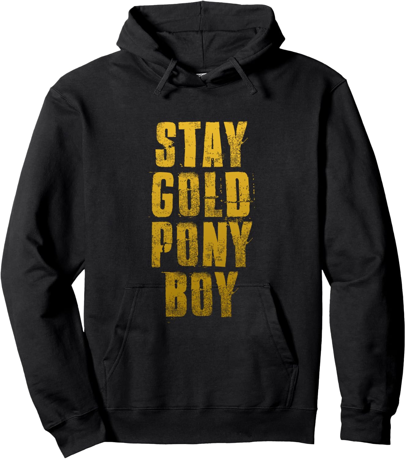 Stay Gold Ponyboy Classic 80s Hoodie - Hoodie | Black