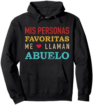 Mis Personas Favoritas Me Laman Abuelo Vintage Retro Hoodie - Hoodie | Black