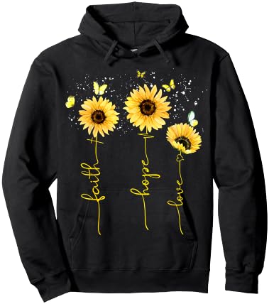Faith Hope Love Shirts Hoodie - Hoodie | Black